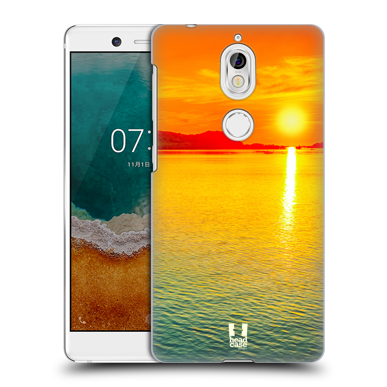 Pouzdro na mobil Nokia 7 - HEAD CASE - Moře a západ slunce
