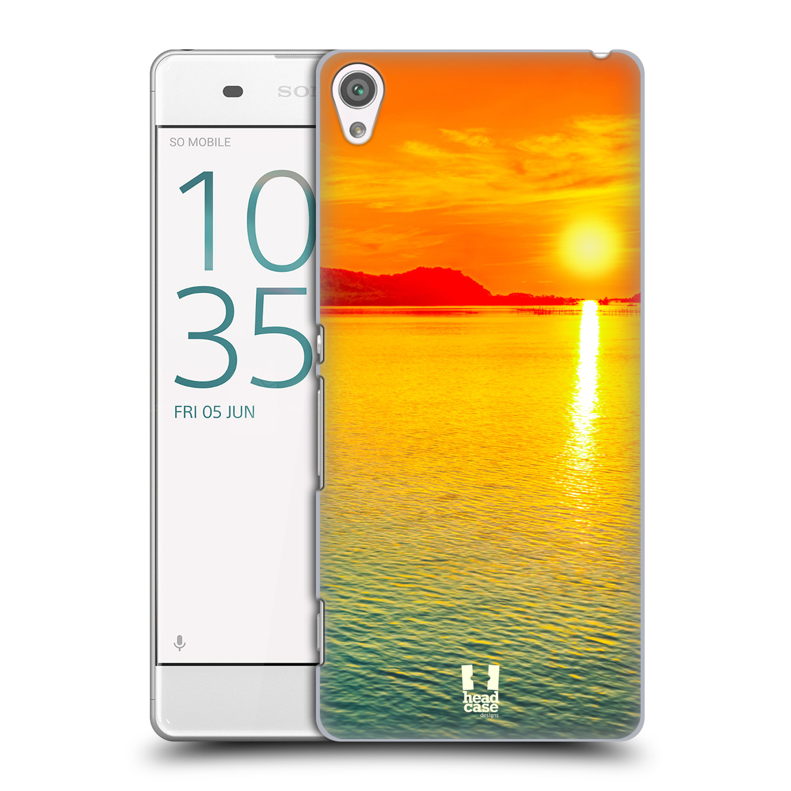 Pouzdro na mobil Sony Xperia XA - HEAD CASE - Moře a západ slunce