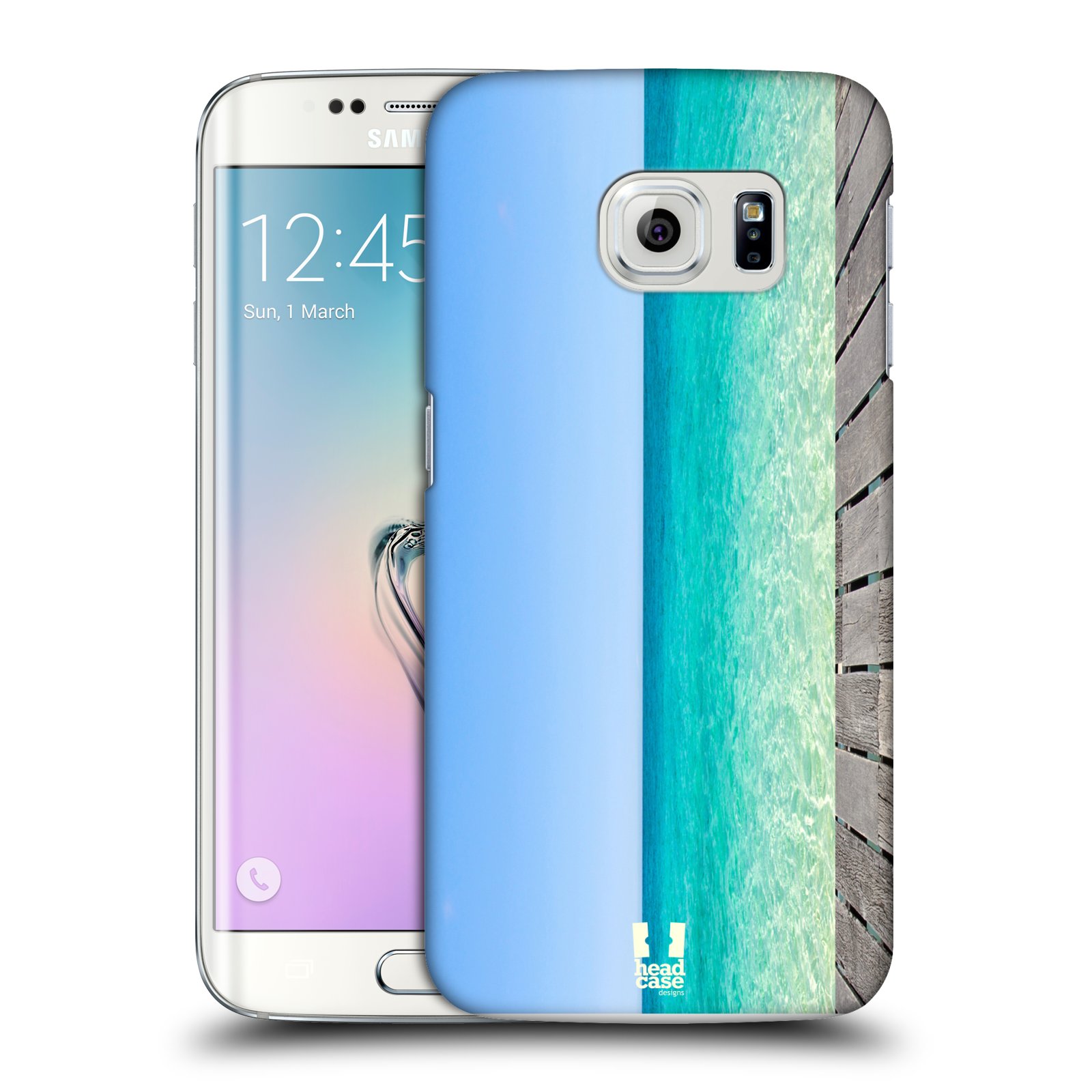 HEAD CASE plastový obal na mobil SAMSUNG Galaxy S6 EDGE (G9250, G925, G925F) vzor Pláže a Moře MODRÉ NEBE A MOŘE