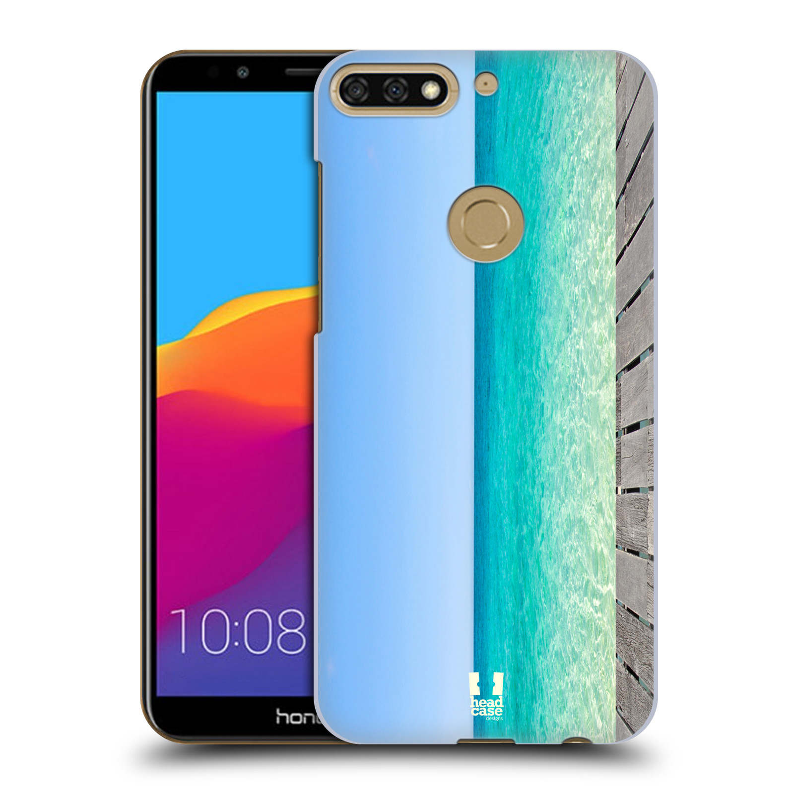HEAD CASE plastový obal na mobil Honor 7c vzor Pláže a Moře MODRÉ NEBE A MOŘE