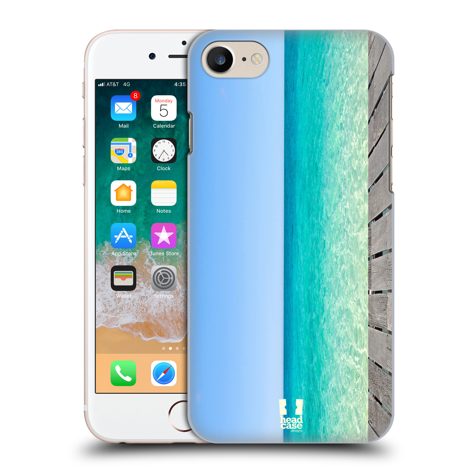 HEAD CASE plastový obal na mobil Apple Iphone 7 vzor Pláže a Moře MODRÉ NEBE A MOŘE