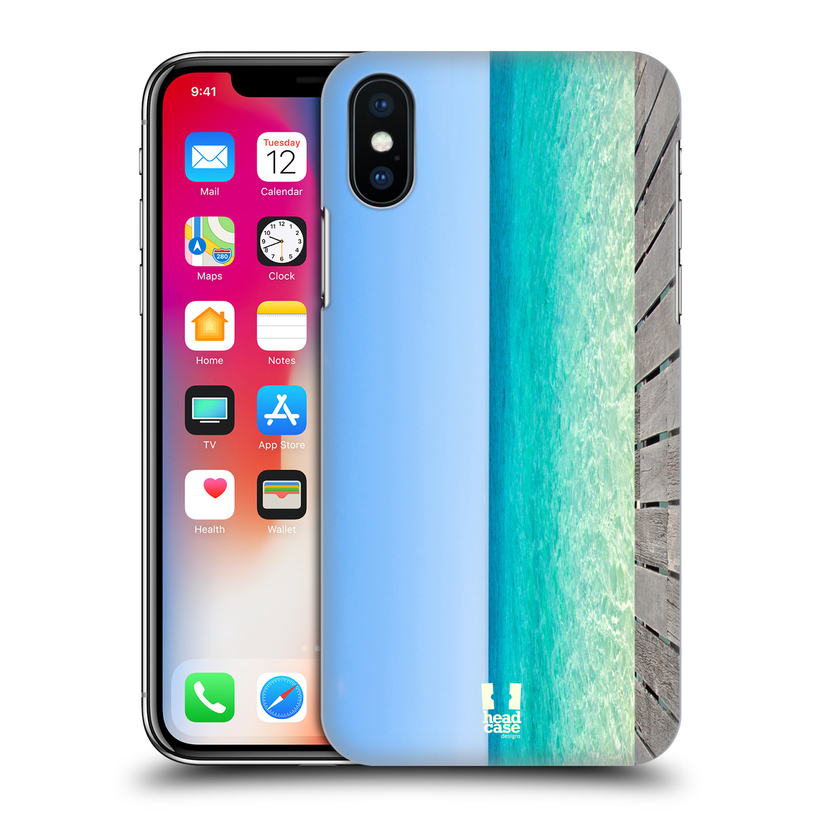 HEAD CASE plastový obal na mobil Apple Iphone X / XS vzor Pláže a Moře MODRÉ NEBE A MOŘE