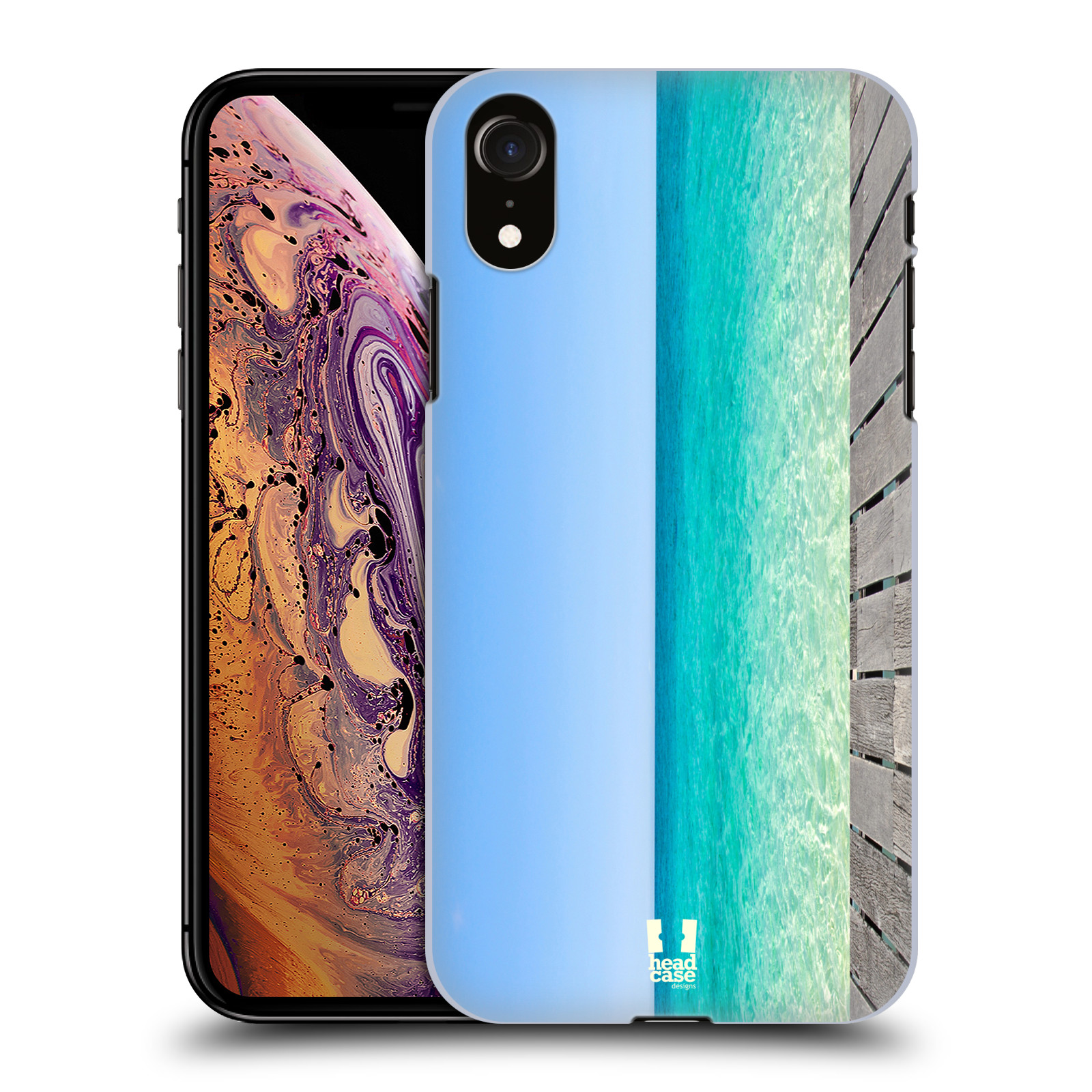 HEAD CASE plastový obal na mobil Apple Iphone XR vzor Pláže a Moře MODRÉ NEBE A MOŘE