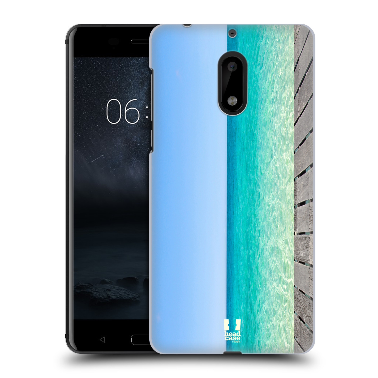 HEAD CASE plastový obal na mobil Nokia 6 vzor Pláže a Moře MODRÉ NEBE A MOŘE