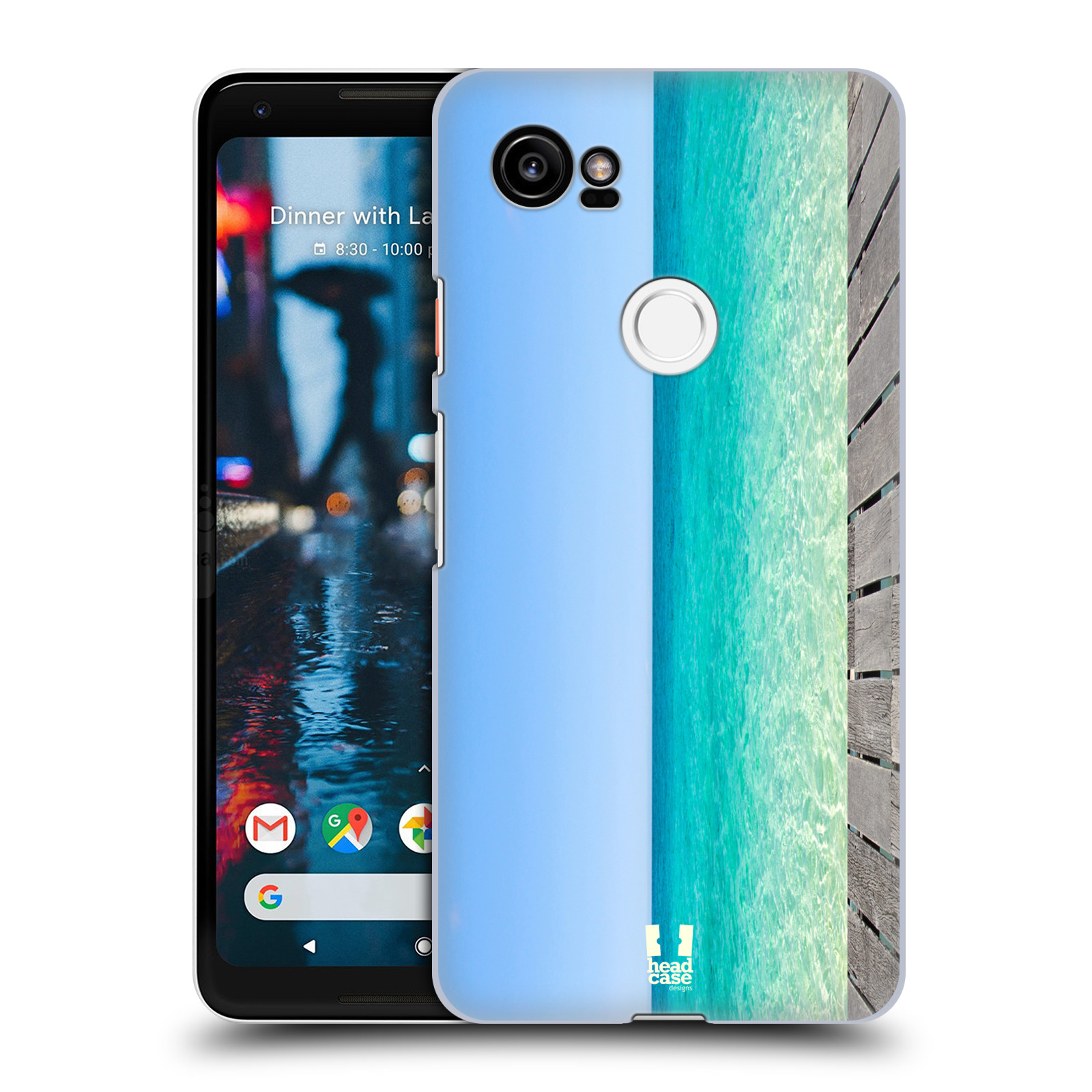HEAD CASE plastový obal na mobil Google Pixel 2 XL vzor Pláže a Moře MODRÉ NEBE A MOŘE