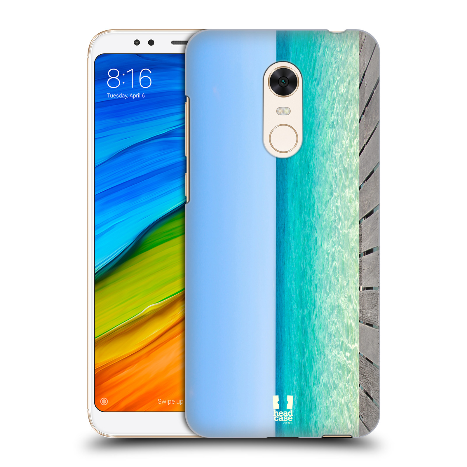 HEAD CASE plastový obal na mobil Xiaomi Redmi 5 PLUS vzor Pláže a Moře MODRÉ NEBE A MOŘE