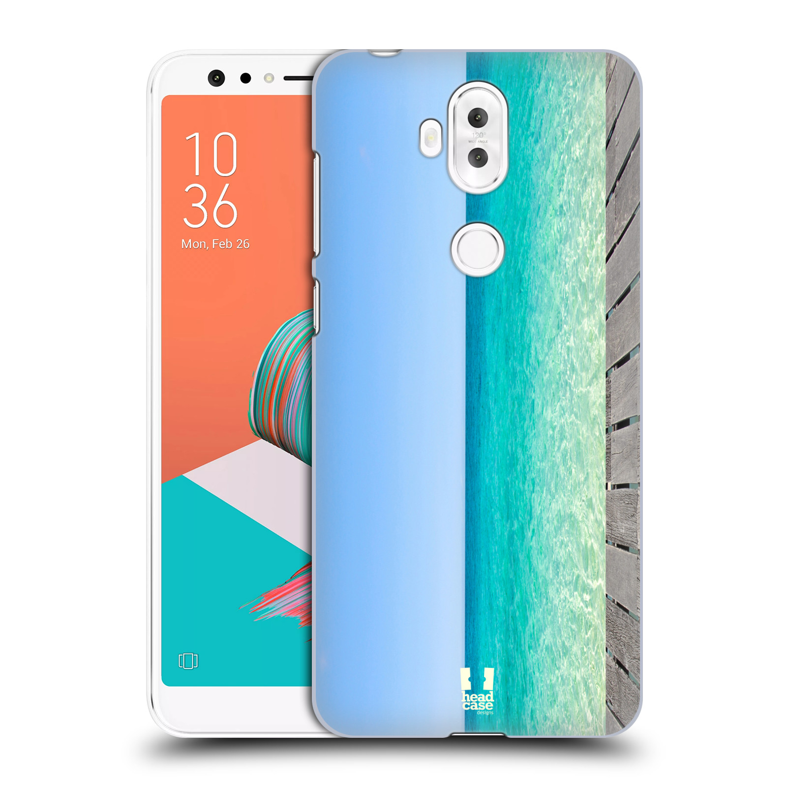 HEAD CASE plastový obal na mobil Asus Zenfone 5 LITE ZC600KL vzor Pláže a Moře MODRÉ NEBE A MOŘE