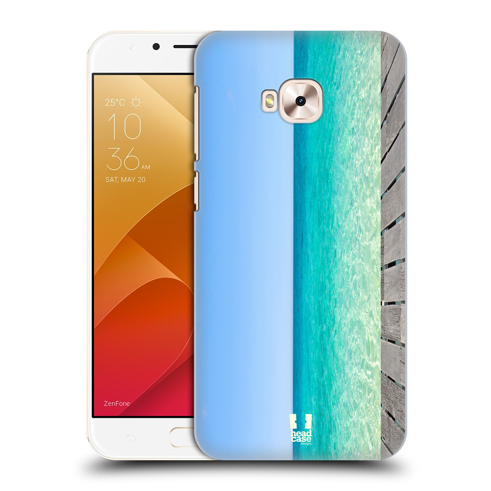 HEAD CASE plastový obal na mobil Asus Zenfone 4 Selfie Pro ZD552KL vzor Pláže a Moře MODRÉ NEBE A MOŘE