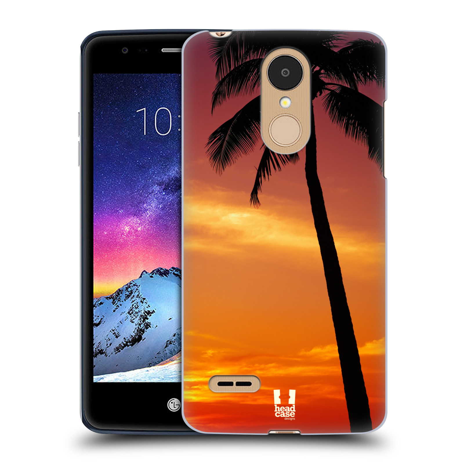 HEAD CASE plastový obal na mobil LG K9 / K8 2018 vzor Pláže a Moře ZÁPAD SLUNCE PALMA