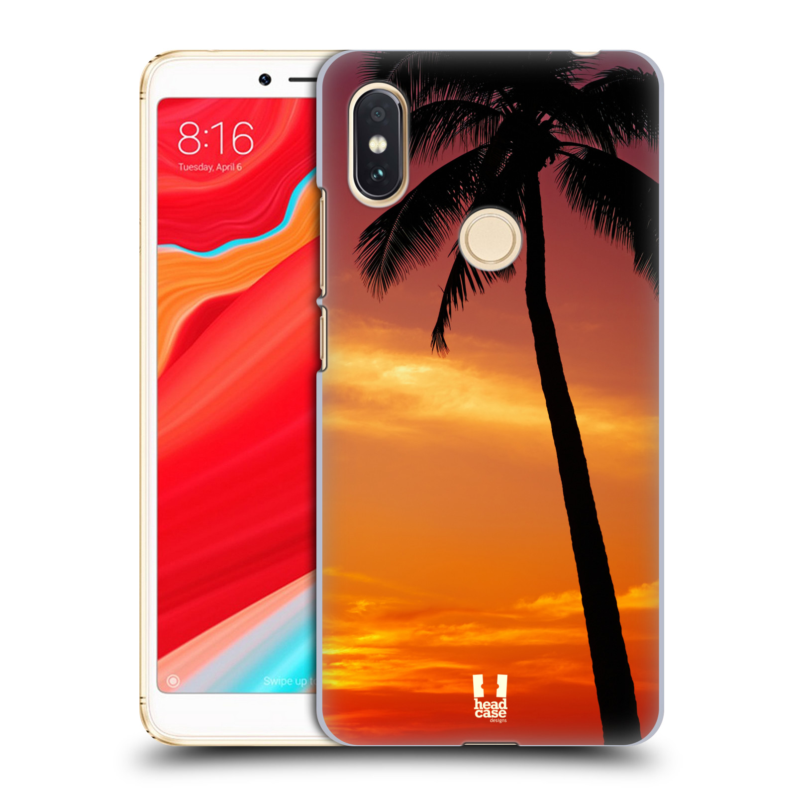 HEAD CASE plastový obal na mobil Xiaomi Redmi S2 vzor Pláže a Moře ZÁPAD SLUNCE PALMA