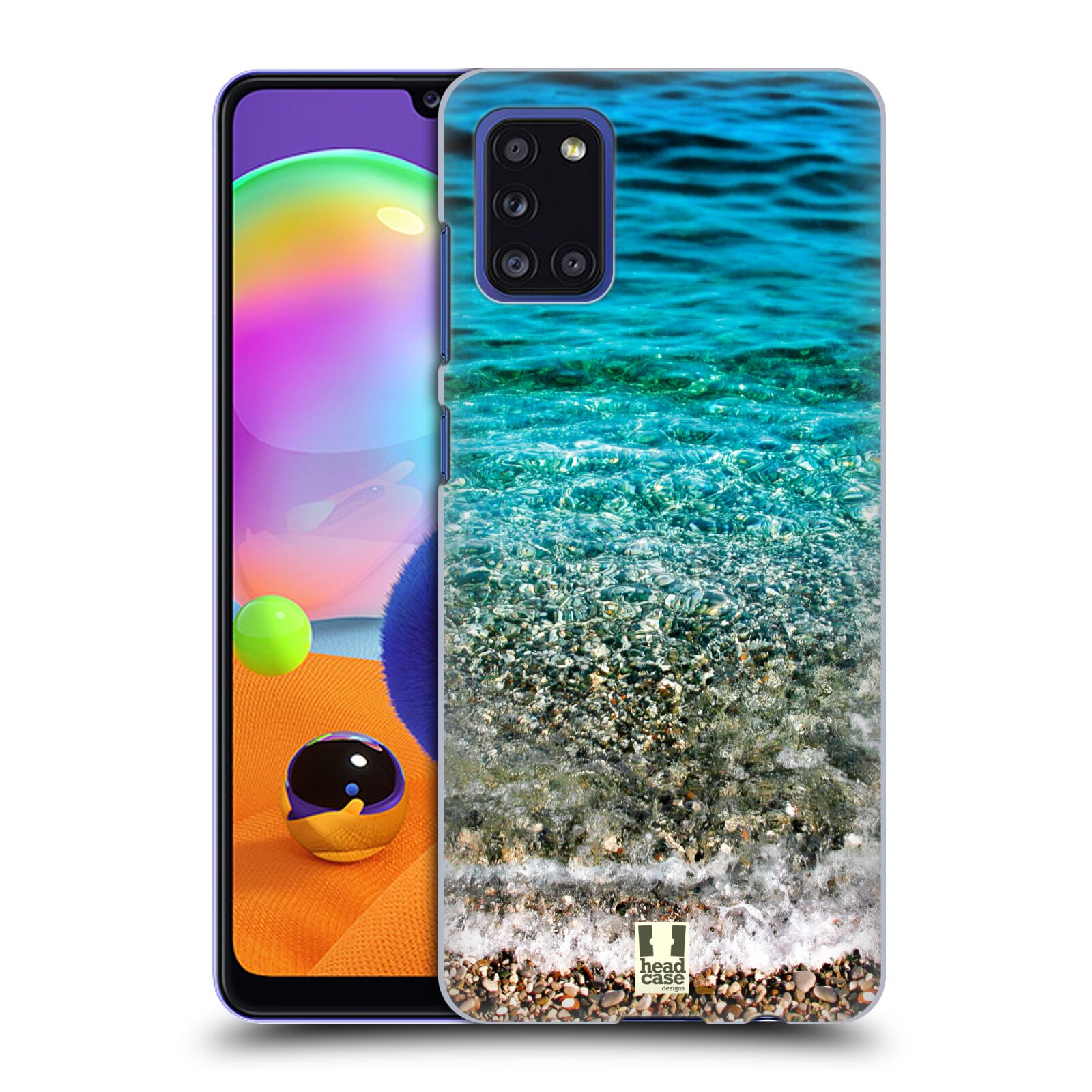 Zadní kryt na mobil Samsung Galaxy A31 vzor Pláže a Moře PRŮZRAČNÉ MOŘE S OBLÁZKY