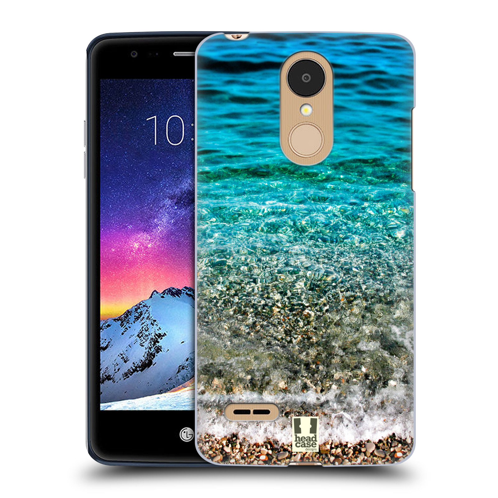 HEAD CASE plastový obal na mobil LG K9 / K8 2018 vzor Pláže a Moře PRŮZRAČNÉ MOŘE S OBLÁZKY