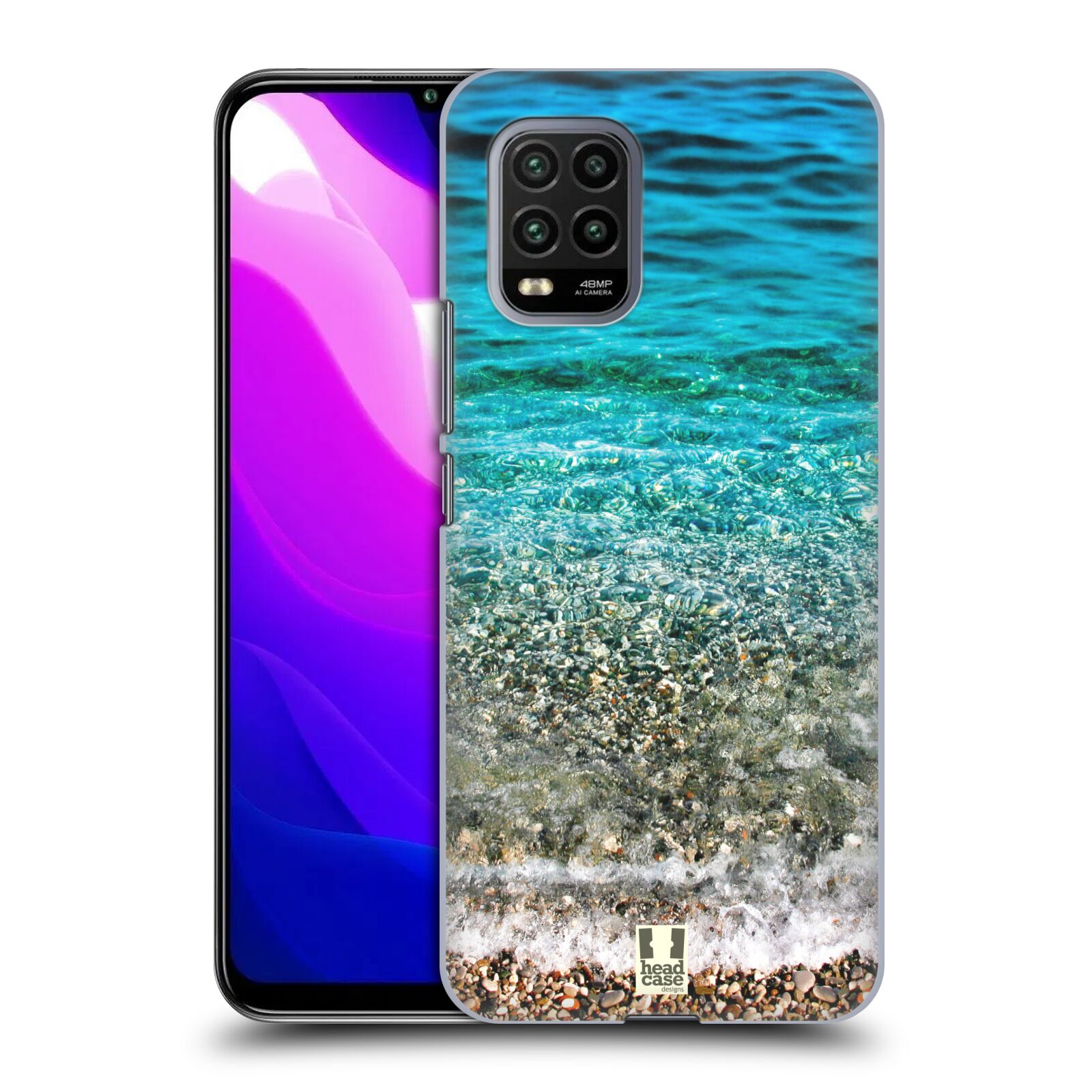 Zadní kryt, obal na mobil Xiaomi Mi 10 LITE vzor Pláže a Moře PRŮZRAČNÉ MOŘE S OBLÁZKY