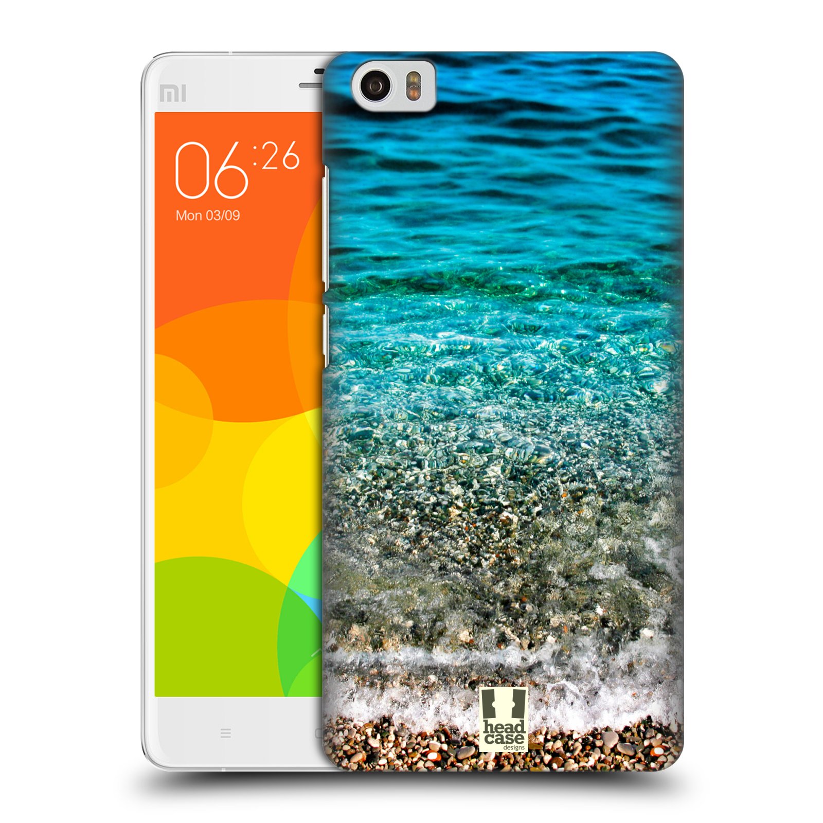 HEAD CASE pevný plastový obal na mobil XIAOMI Mi Note vzor Pláže a Moře PRŮZRAČNÉ MOŘE S OBLÁZKY