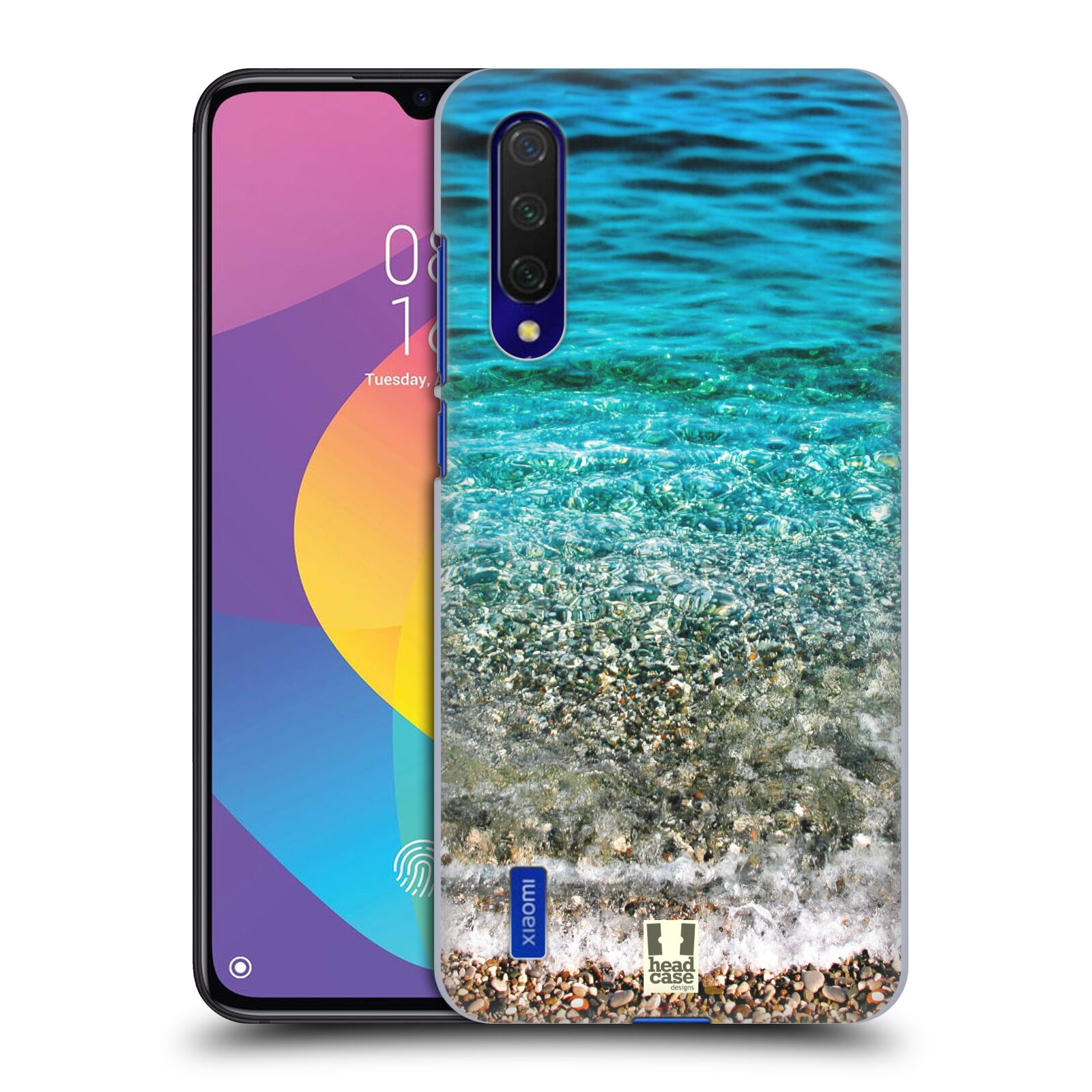 Zadní kryt na mobil Xiaomi MI 9 LITE vzor Pláže a Moře PRŮZRAČNÉ MOŘE S OBLÁZKY