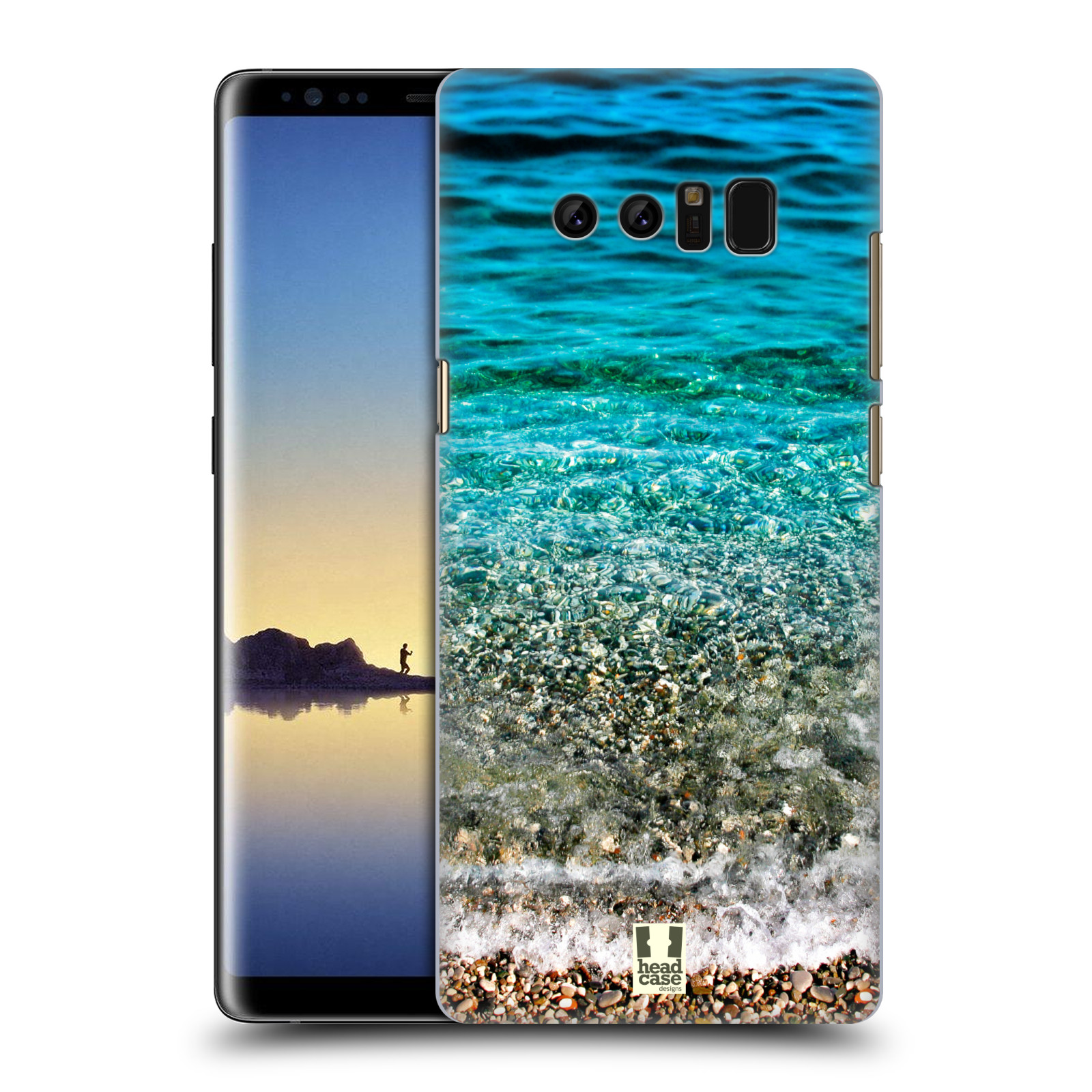 HEAD CASE plastový obal na mobil Samsung Galaxy Note 8 vzor Pláže a Moře PRŮZRAČNÉ MOŘE S OBLÁZKY