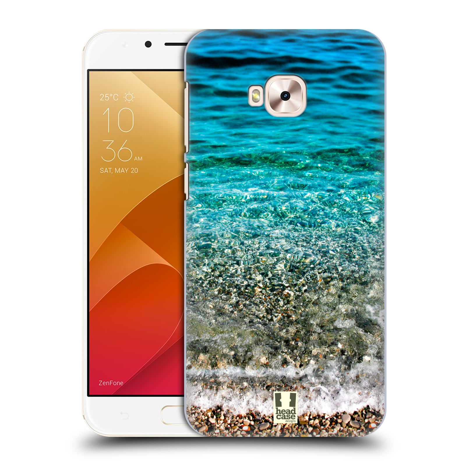 HEAD CASE plastový obal na mobil Asus Zenfone 4 Selfie Pro ZD552KL vzor Pláže a Moře PRŮZRAČNÉ MOŘE S OBLÁZKY
