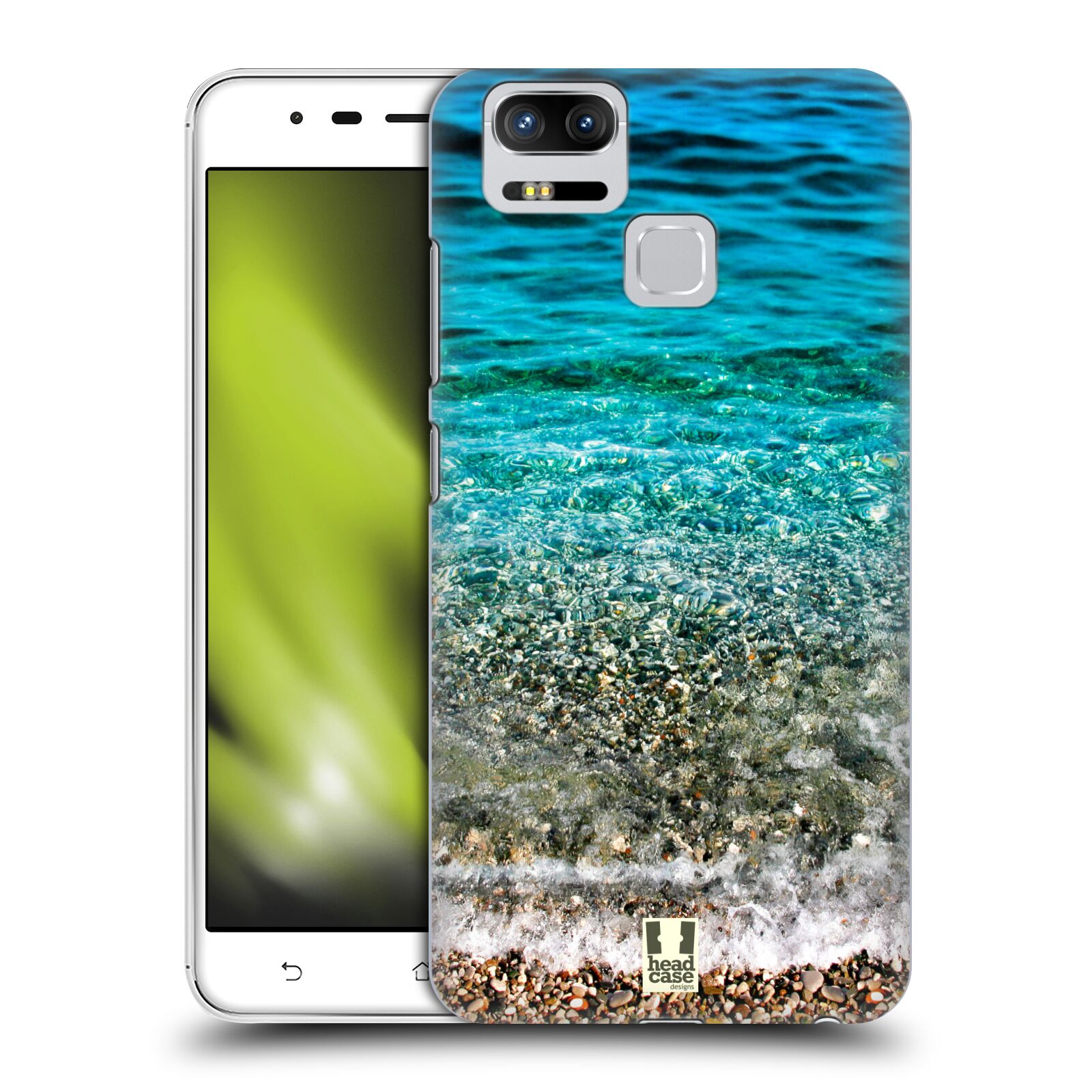 HEAD CASE plastový obal na mobil Asus Zenfone 3 Zoom ZE553KL vzor Pláže a Moře PRŮZRAČNÉ MOŘE S OBLÁZKY
