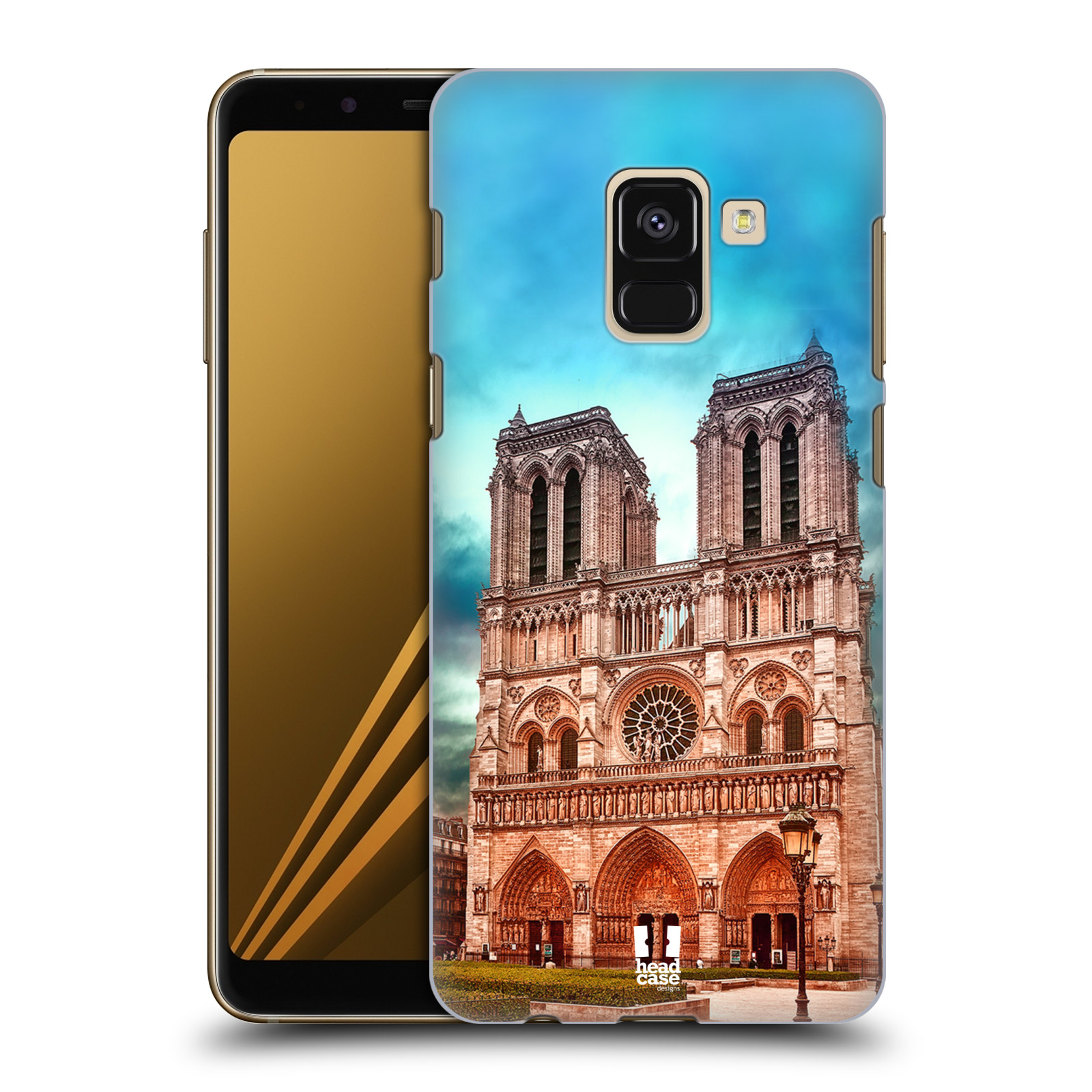 Pouzdro na mobil Samsung Galaxy A8+ 2018, A8 PLUS 2018 - HEAD CASE - historická místa katedrála Notre Dame