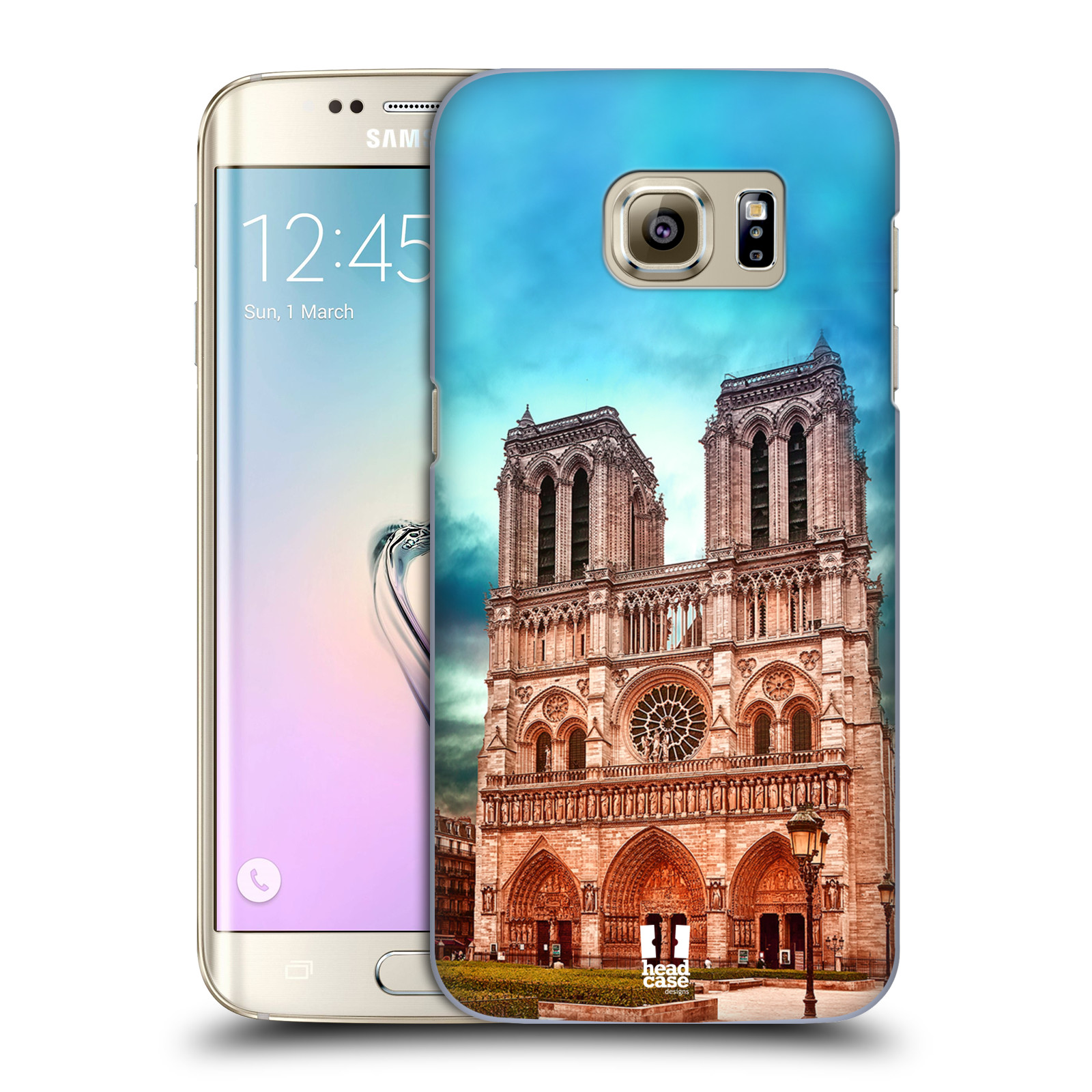 Pouzdro na mobil Samsung Galaxy S7 EDGE - HEAD CASE - historická místa katedrála Notre Dame
