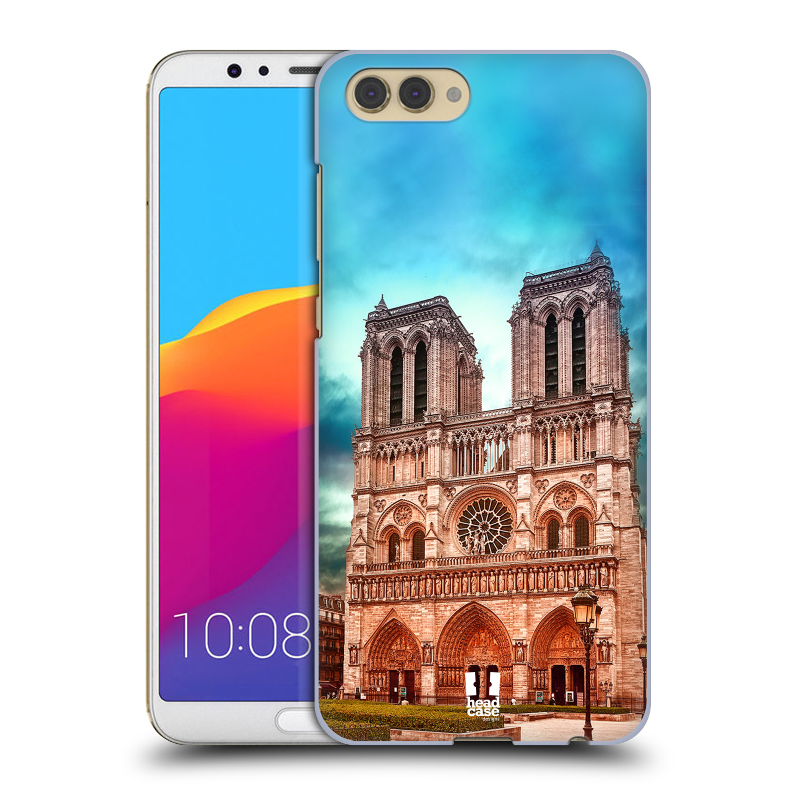 Pouzdro na mobil HONOR View 10 / V10 - HEAD CASE - historická místa katedrála Notre Dame