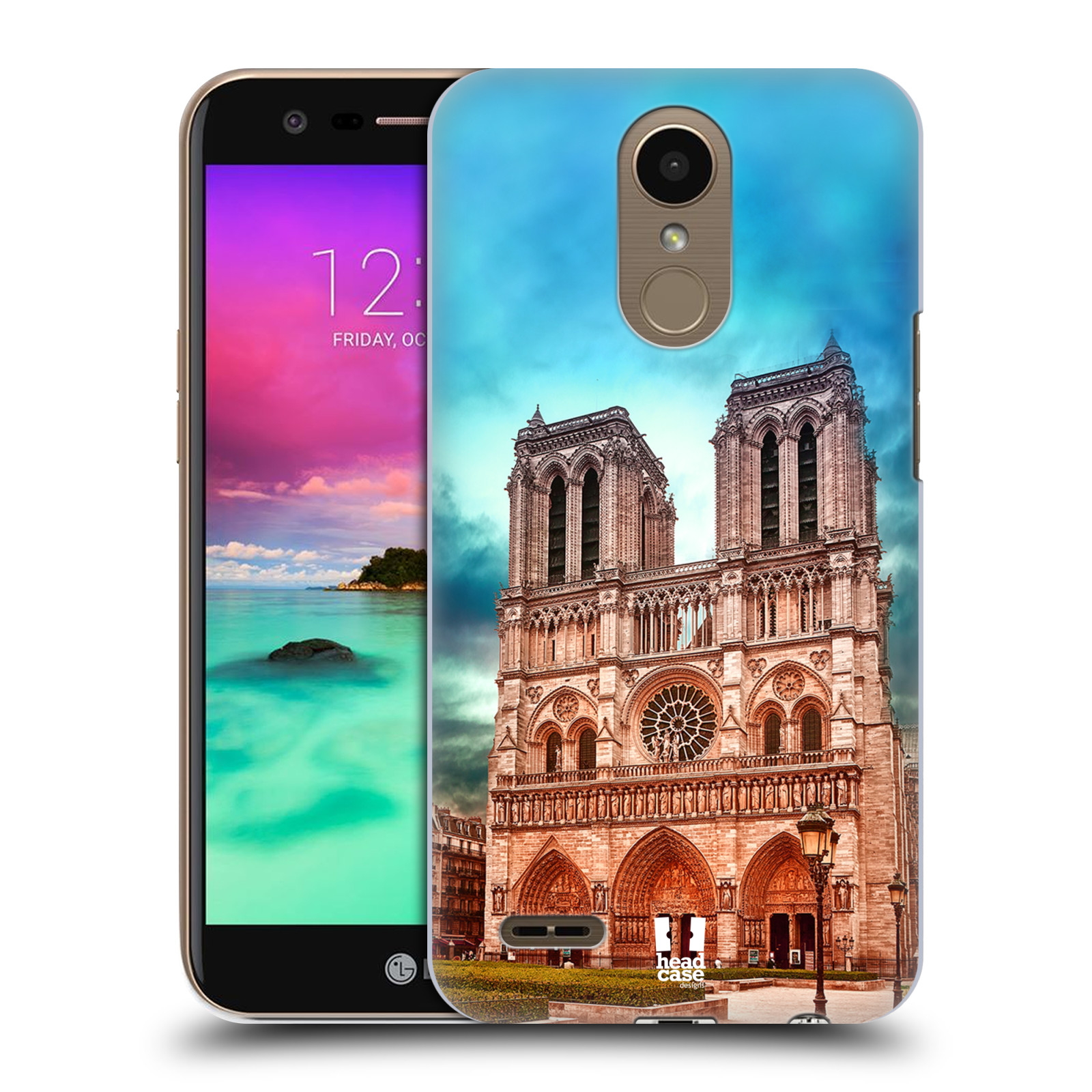 Pouzdro na mobil LG K10 2017 / K10 2017 DUAL SIM - HEAD CASE - historická místa katedrála Notre Dame