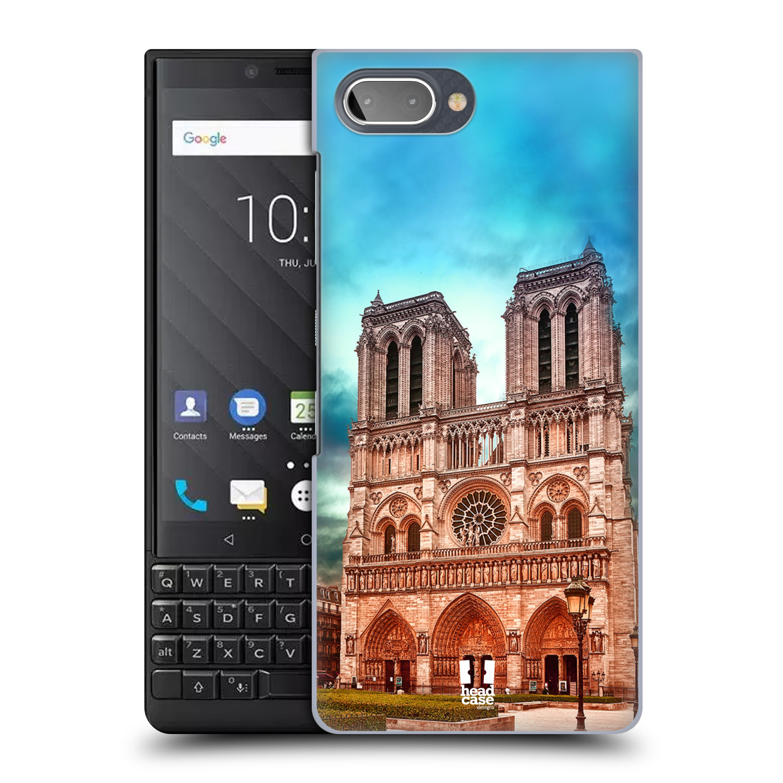 Pouzdro na mobil Blackberry KEY 2 - HEAD CASE - historická místa katedrála Notre Dame