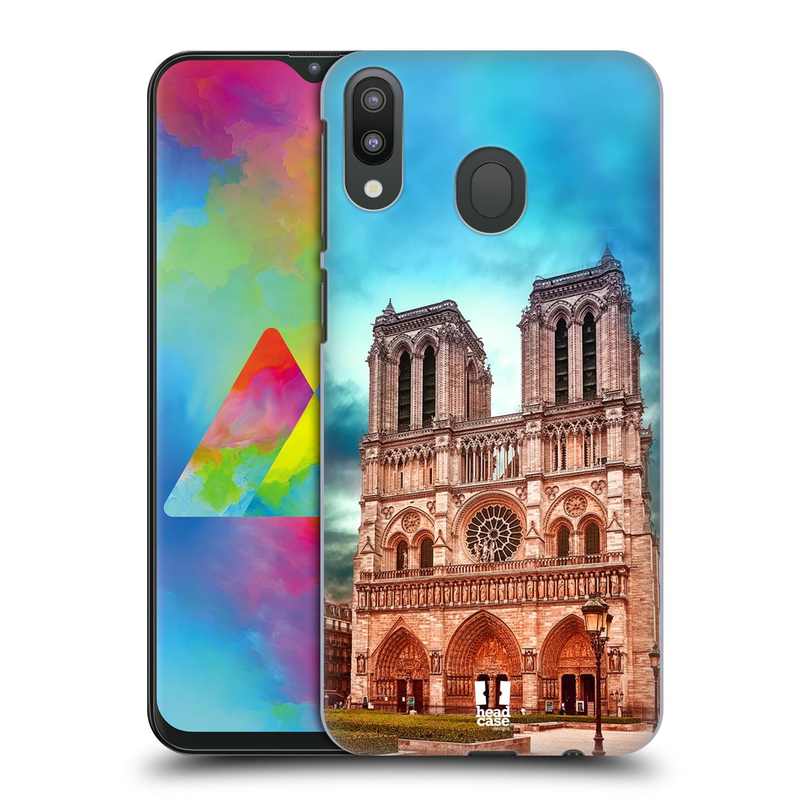 Pouzdro na mobil Samsung Galaxy M20 - HEAD CASE - historická místa katedrála Notre Dame