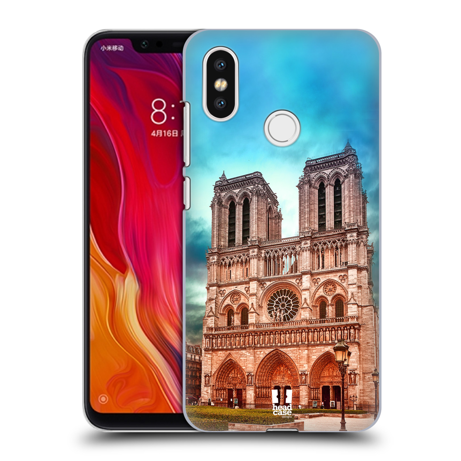 Pouzdro na mobil Xiaomi  Mi 8 - HEAD CASE - historická místa katedrála Notre Dame