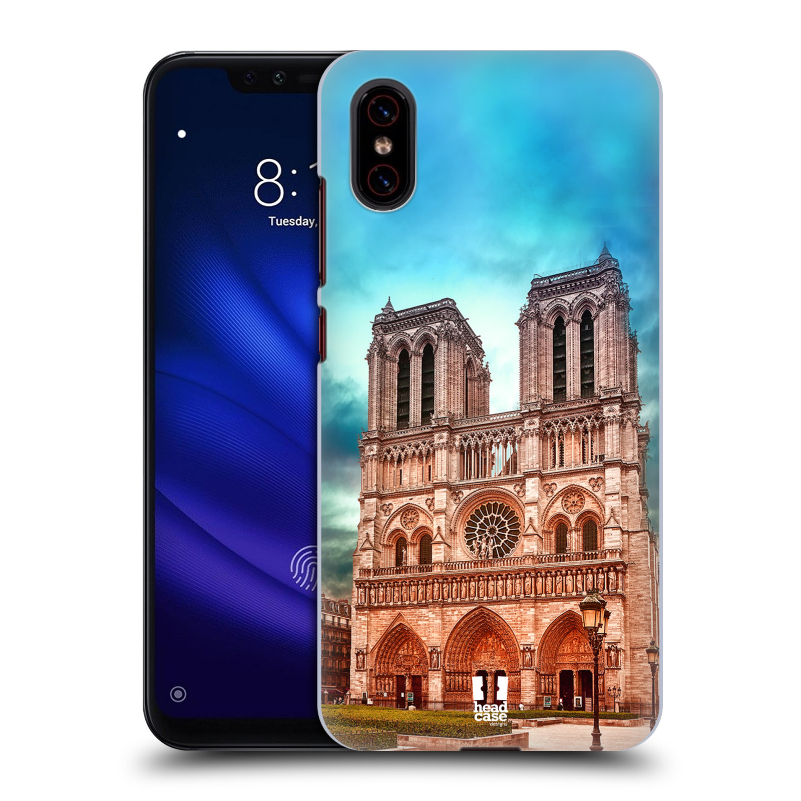 Pouzdro na mobil Xiaomi  Mi 8 PRO - HEAD CASE - historická místa katedrála Notre Dame