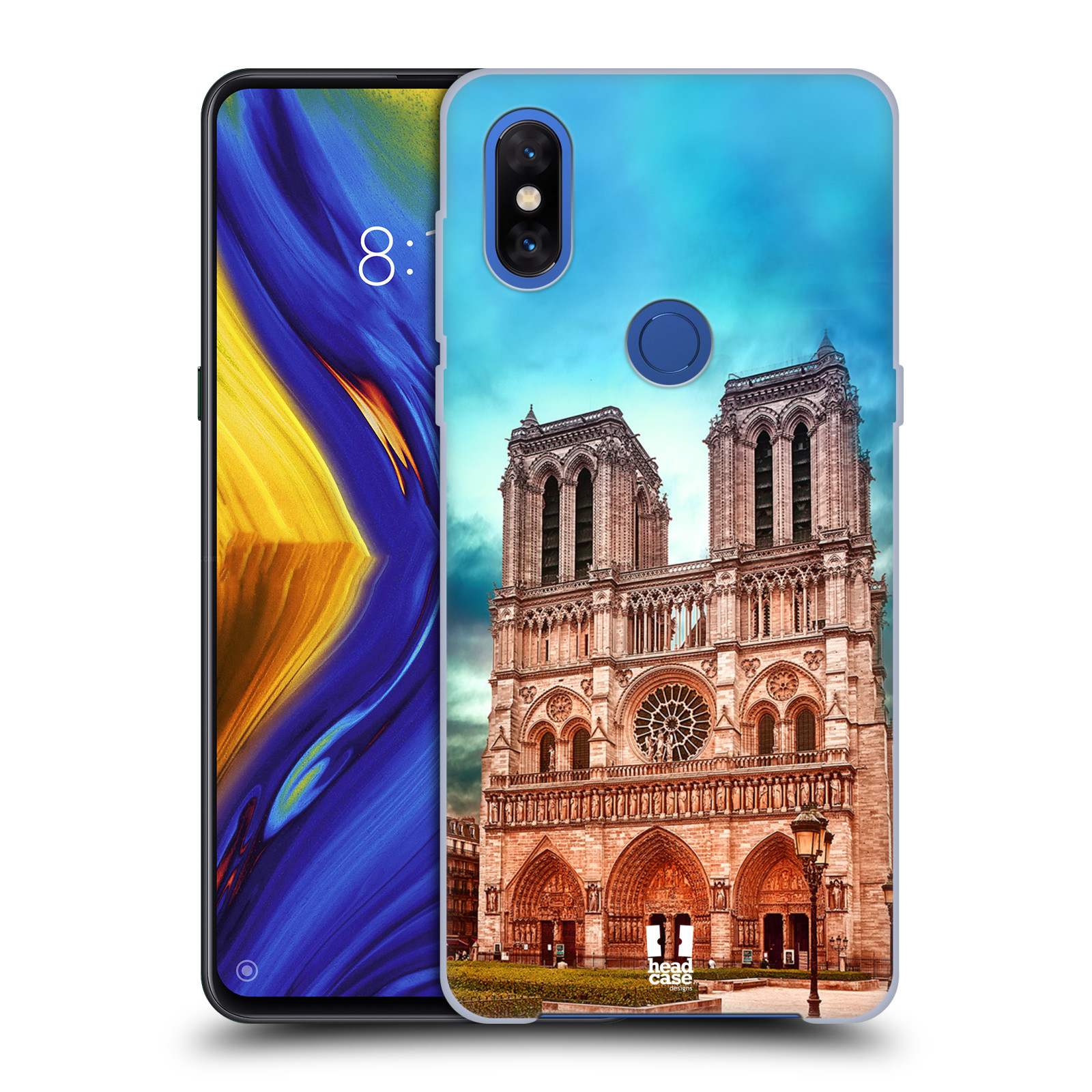 Pouzdro na mobil Xiaomi Mi Mix 3 - HEAD CASE - historická místa katedrála Notre Dame