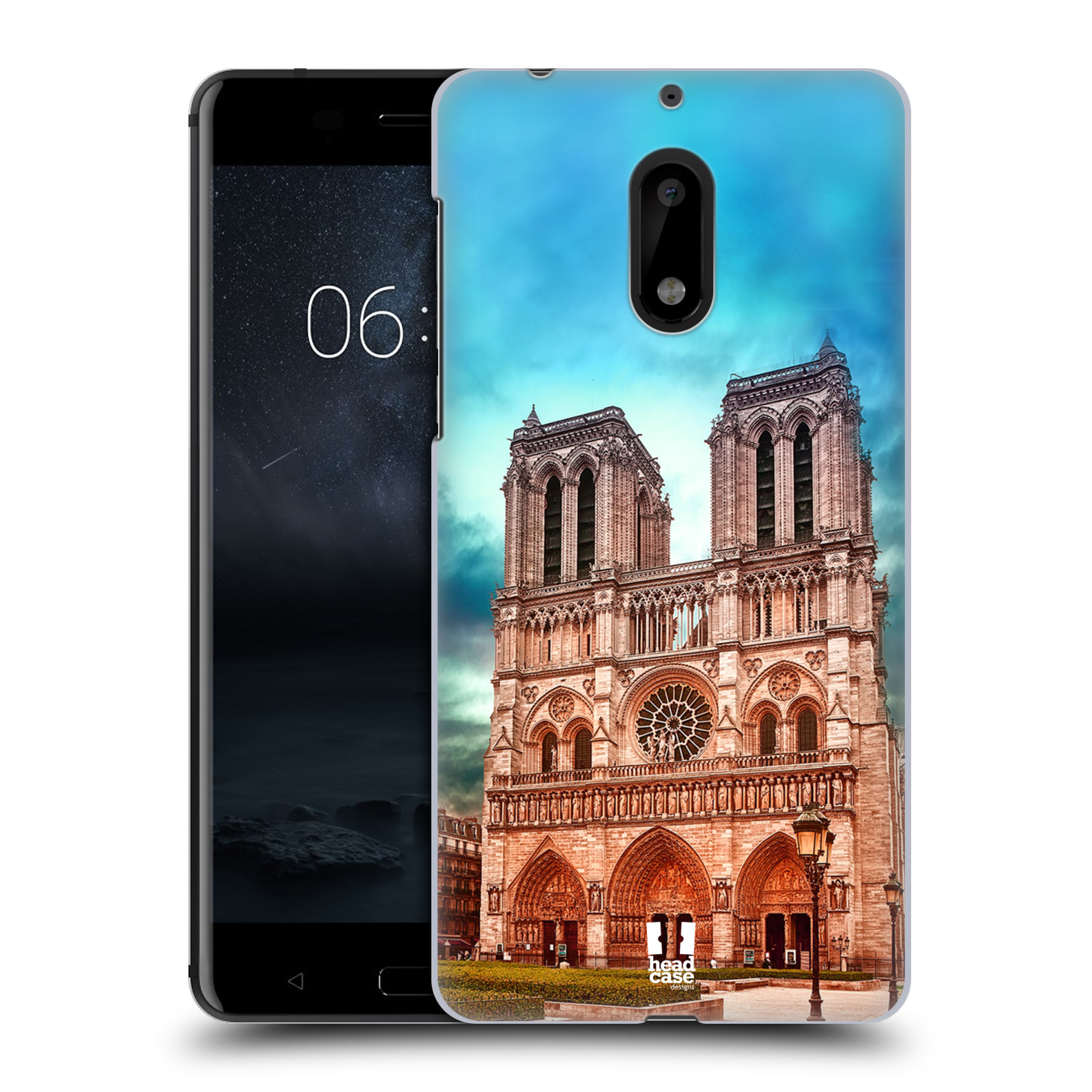 Pouzdro na mobil Nokia 6 - HEAD CASE - historická místa katedrála Notre Dame