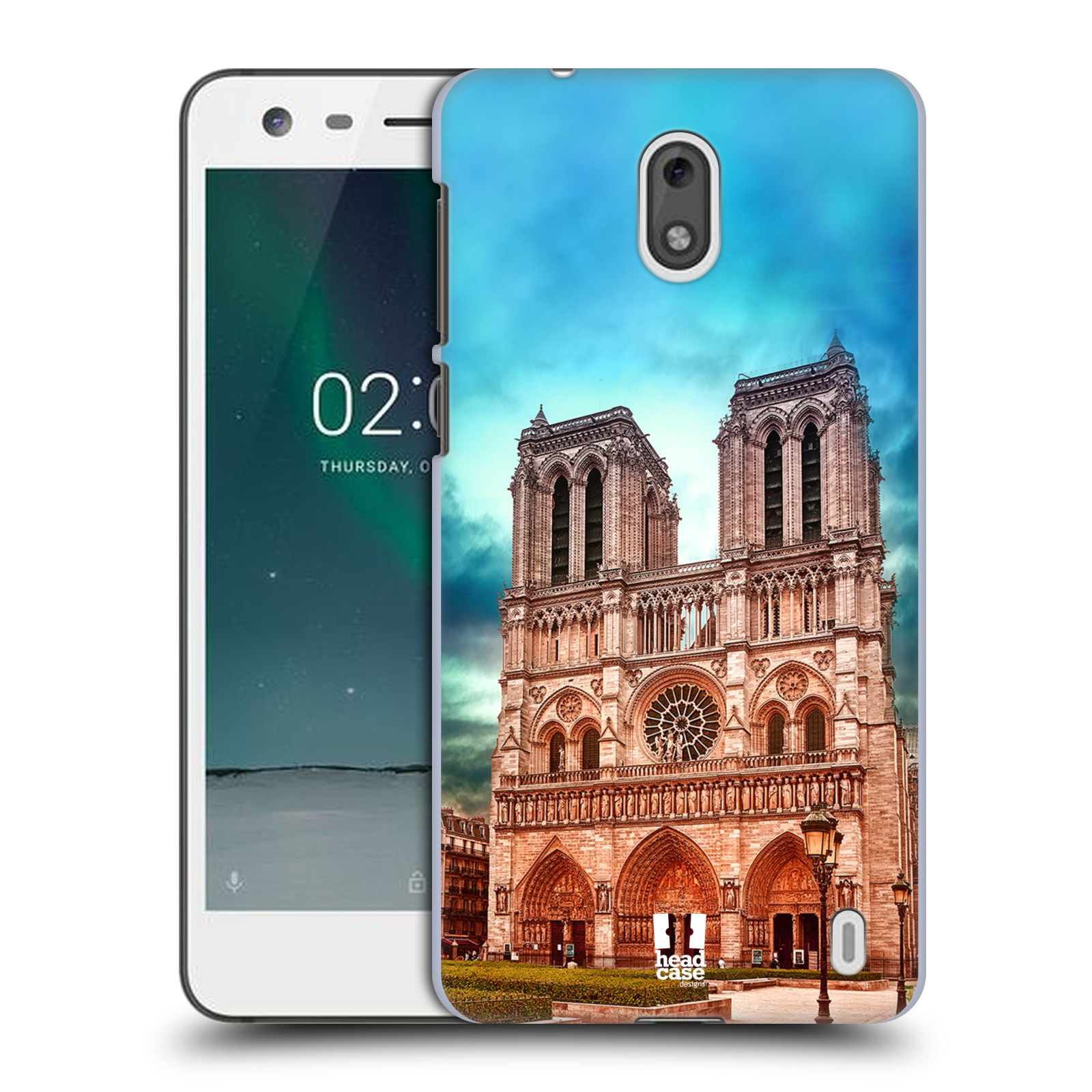 Pouzdro na mobil Nokia 2 - HEAD CASE - historická místa katedrála Notre Dame