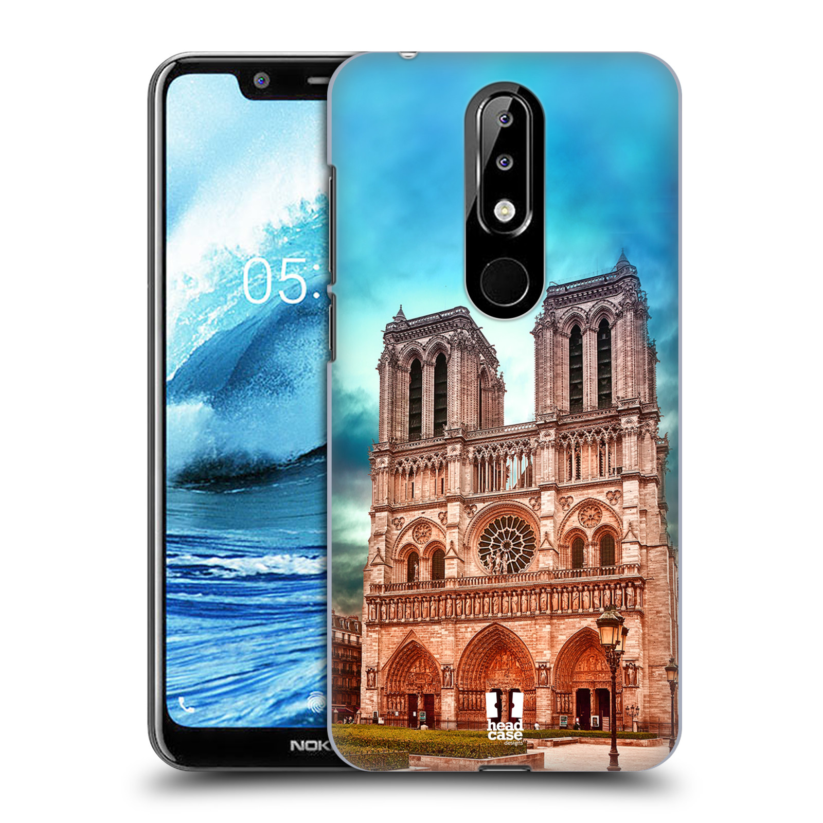 Pouzdro na mobil Nokia 5.1 PLUS - HEAD CASE - historická místa katedrála Notre Dame