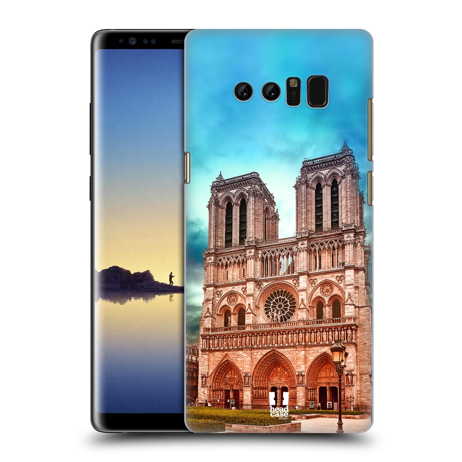 Pouzdro na mobil Samsung Galaxy Note 8 - HEAD CASE - historická místa katedrála Notre Dame
