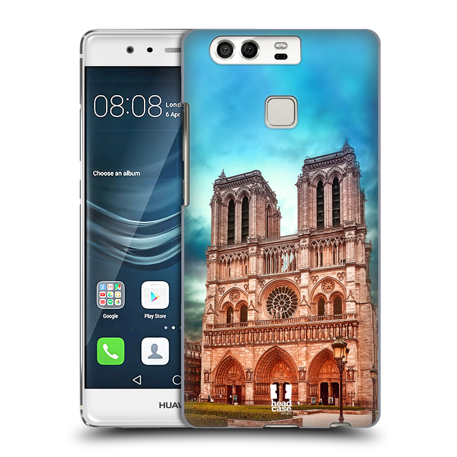Pouzdro na mobil Huawei P9 / P9 DUAL SIM - HEAD CASE - historická místa katedrála Notre Dame