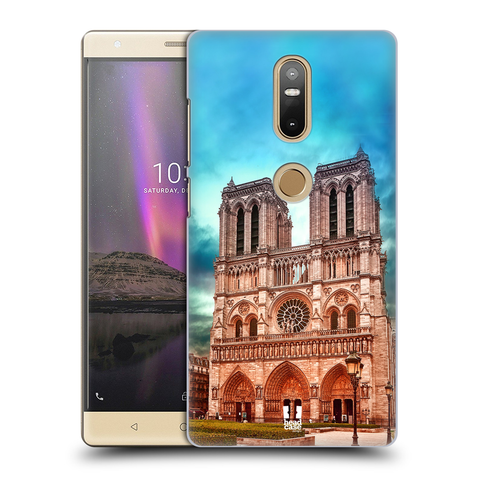 Pouzdro na mobil Lenovo Phab 2 PLUS - HEAD CASE - historická místa katedrála Notre Dame