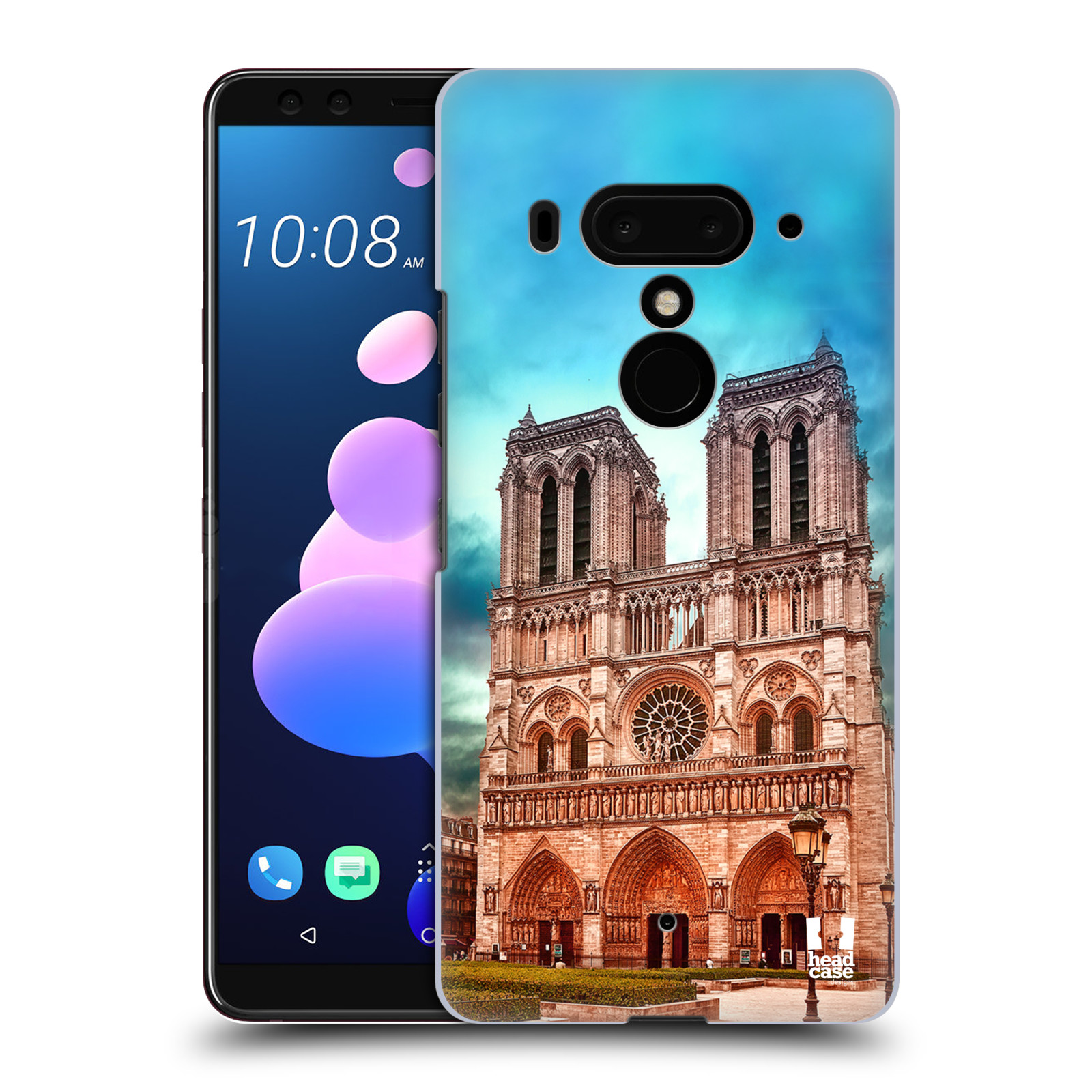 Pouzdro na mobil HTC U 12 PLUS / U 12+ DUAL SIM - HEAD CASE - historická místa katedrála Notre Dame