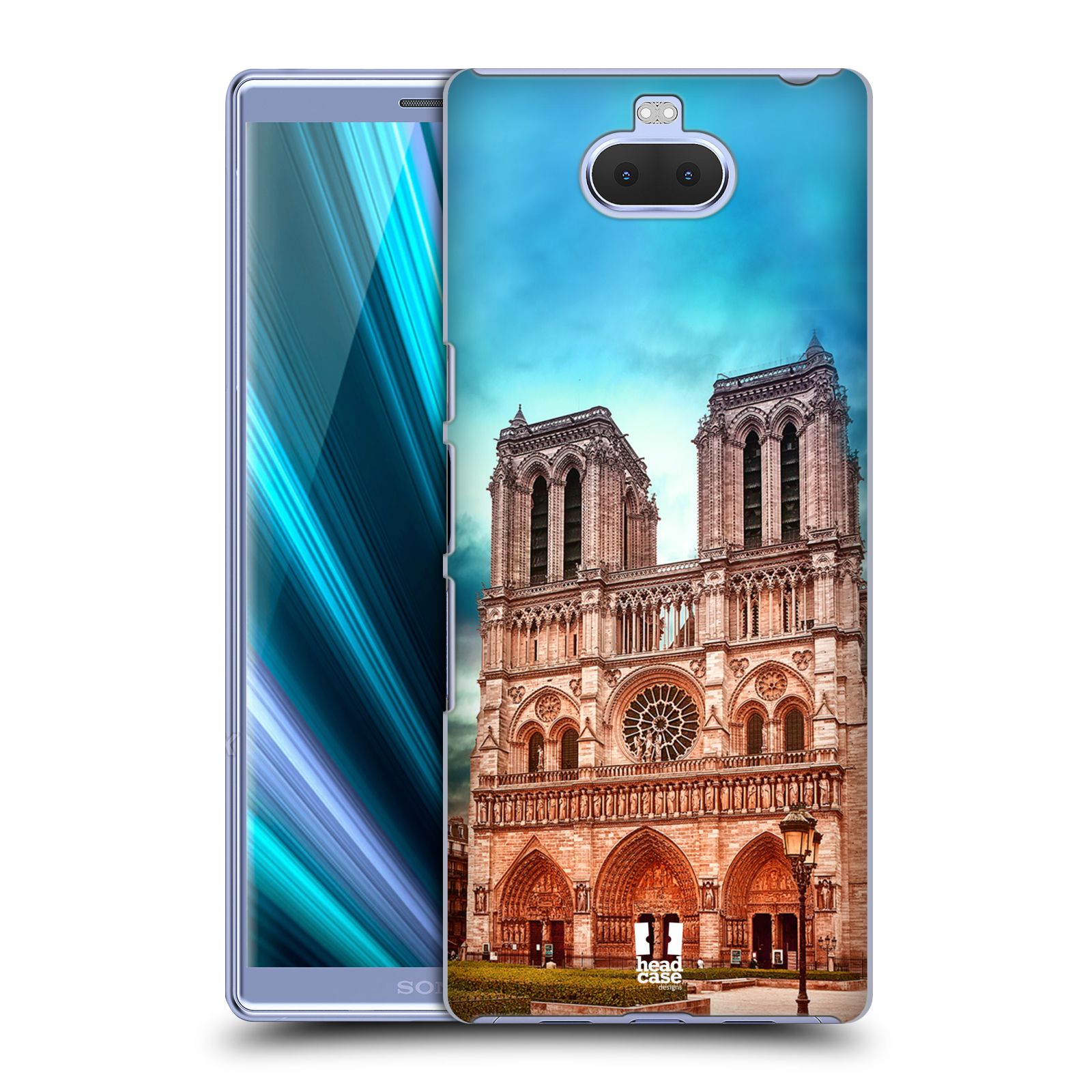 Pouzdro na mobil Sony Xperia 10 - HEAD CASE - historická místa katedrála Notre Dame