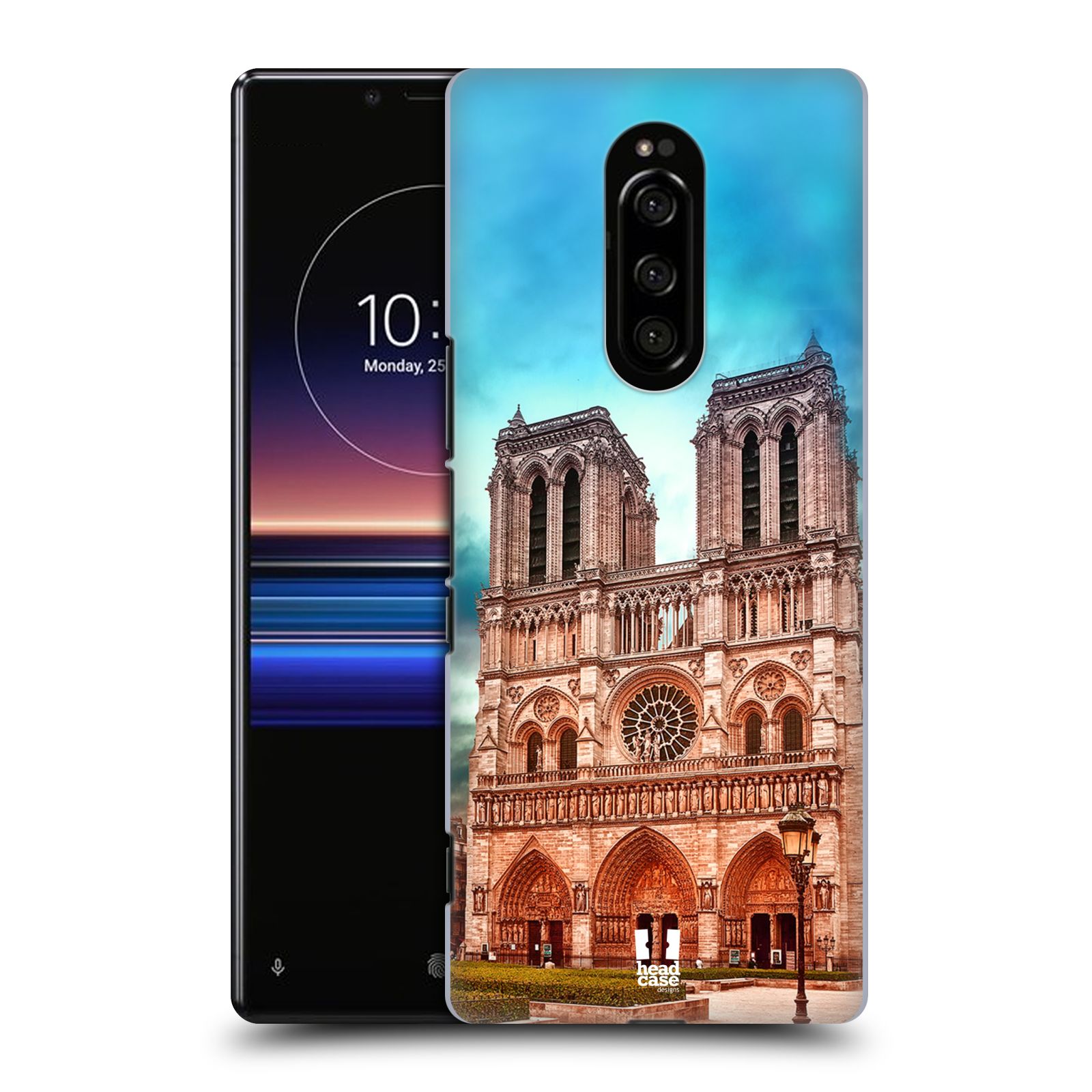 Pouzdro na mobil Sony Xperia 1 - HEAD CASE - historická místa katedrála Notre Dame