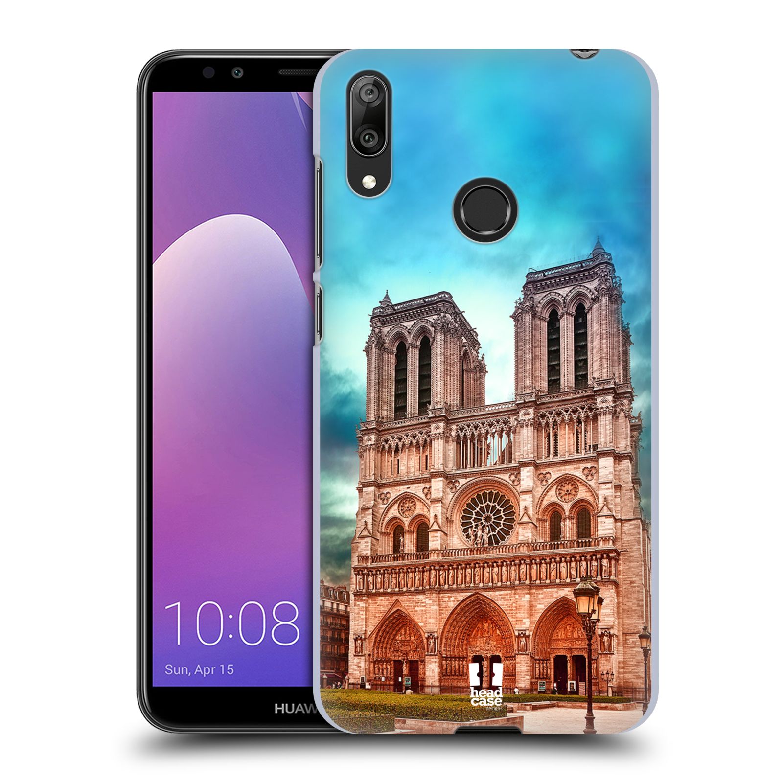 Pouzdro na mobil Huawei Y7 2019 - HEAD CASE - historická místa katedrála Notre Dame
