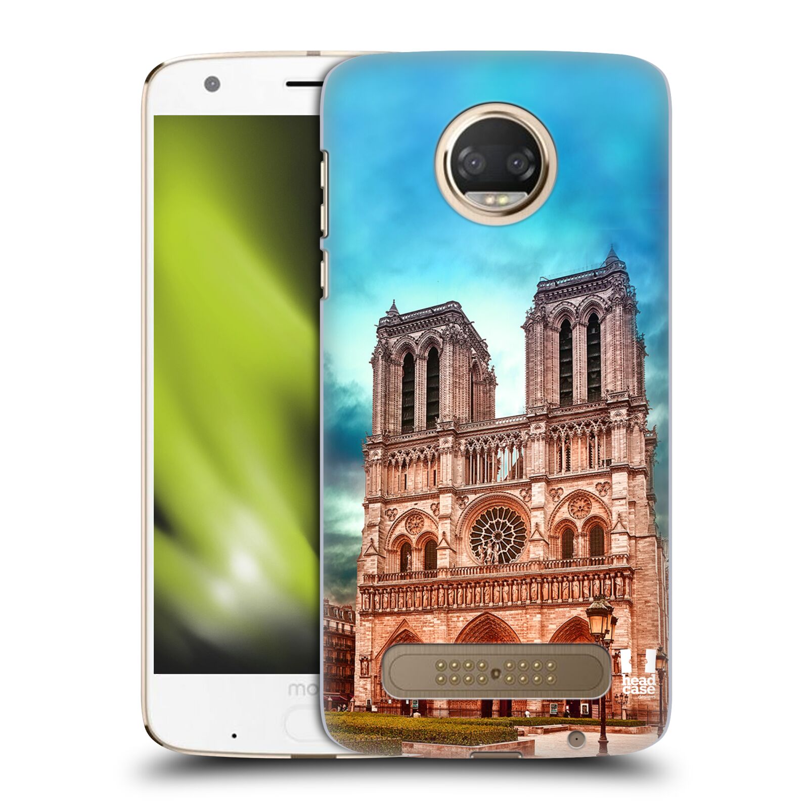Pouzdro na mobil Motorola Moto Z2 PLAY - HEAD CASE - historická místa katedrála Notre Dame
