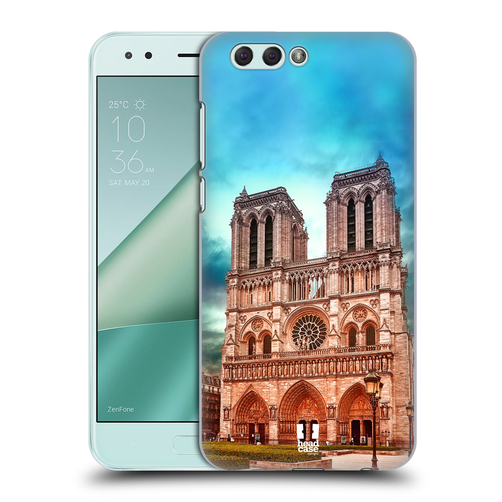 Pouzdro na mobil ASUS ZENFONE 4 ZE554KL - HEAD CASE - historická místa katedrála Notre Dame