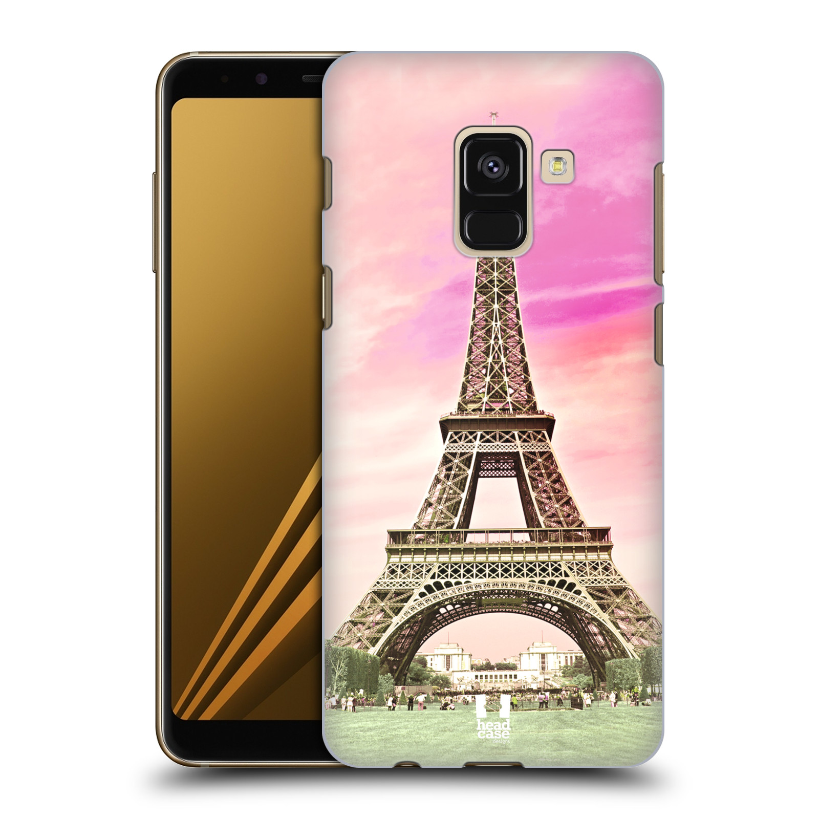 Pouzdro na mobil Samsung Galaxy A8+ 2018, A8 PLUS 2018 - HEAD CASE - historická místa Eiffelova věž Paříž