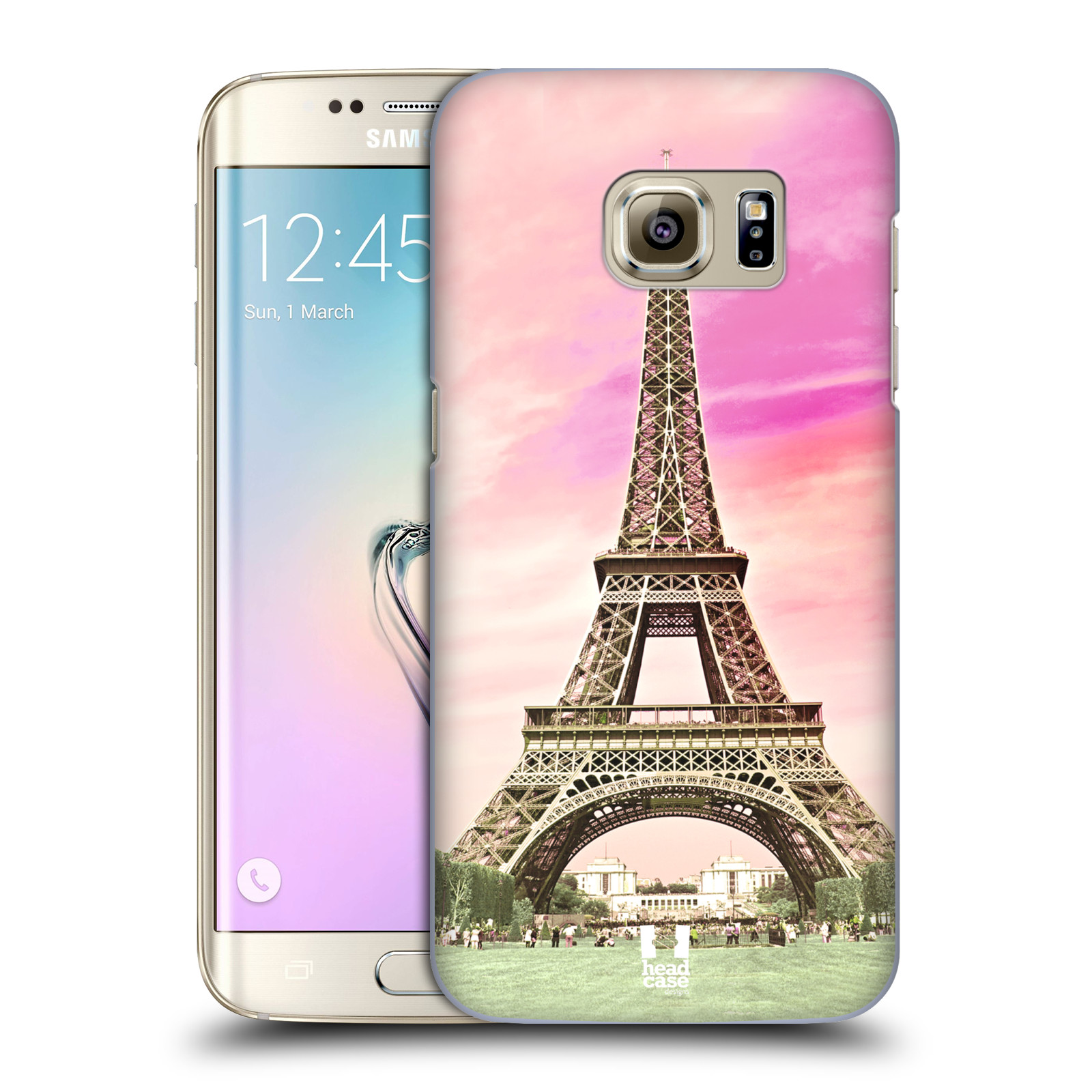 Pouzdro na mobil Samsung Galaxy S7 EDGE - HEAD CASE - historická místa Eiffelova věž Paříž