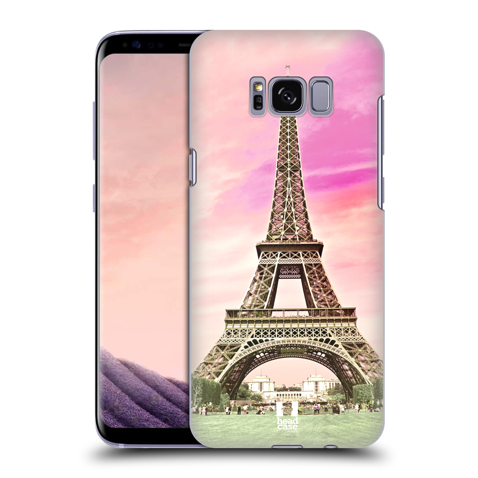 Pouzdro na mobil Samsung Galaxy S8 - HEAD CASE - historická místa Eiffelova věž Paříž