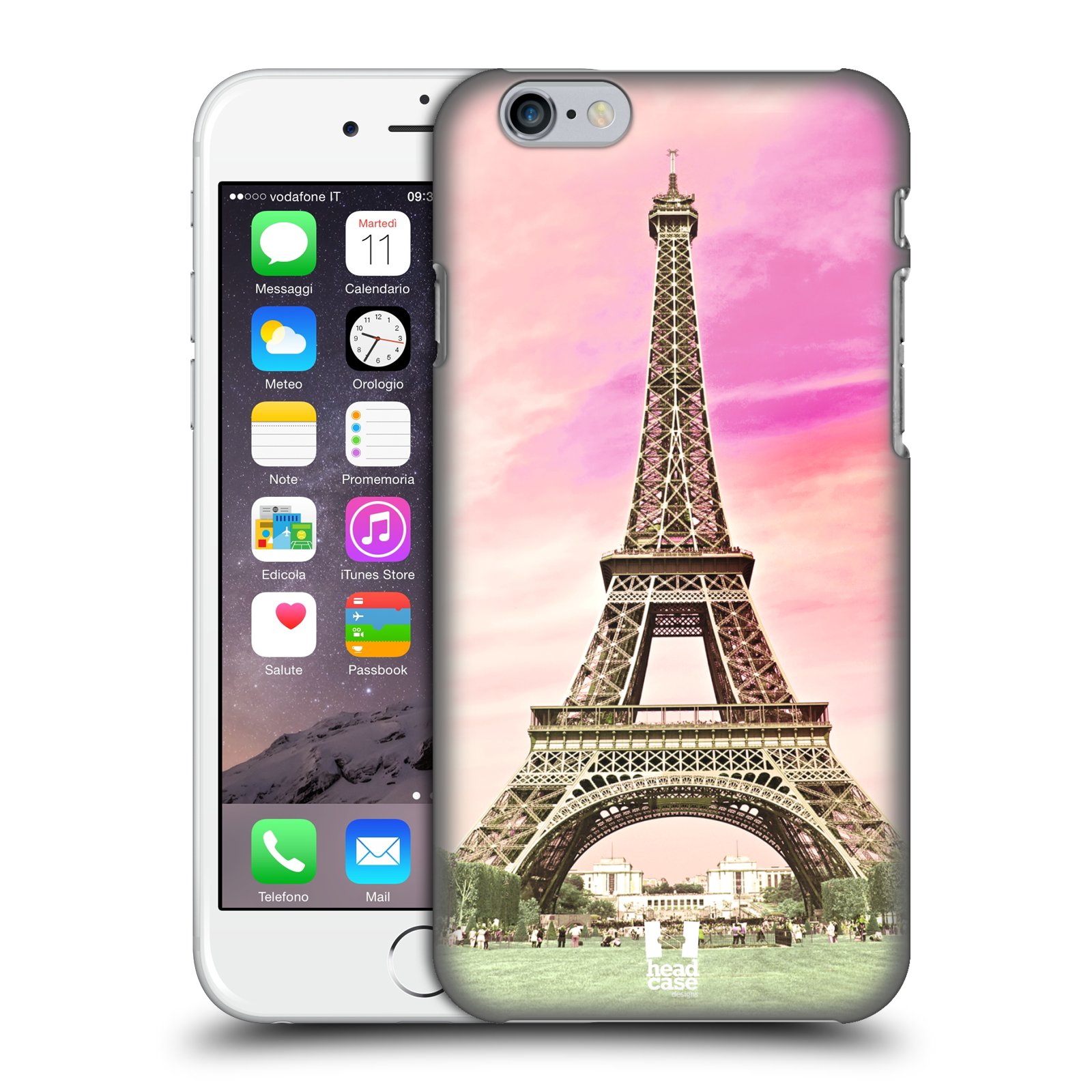 Pouzdro na mobil Apple Iphone 6/6S - HEAD CASE - historická místa Eiffelova věž Paříž