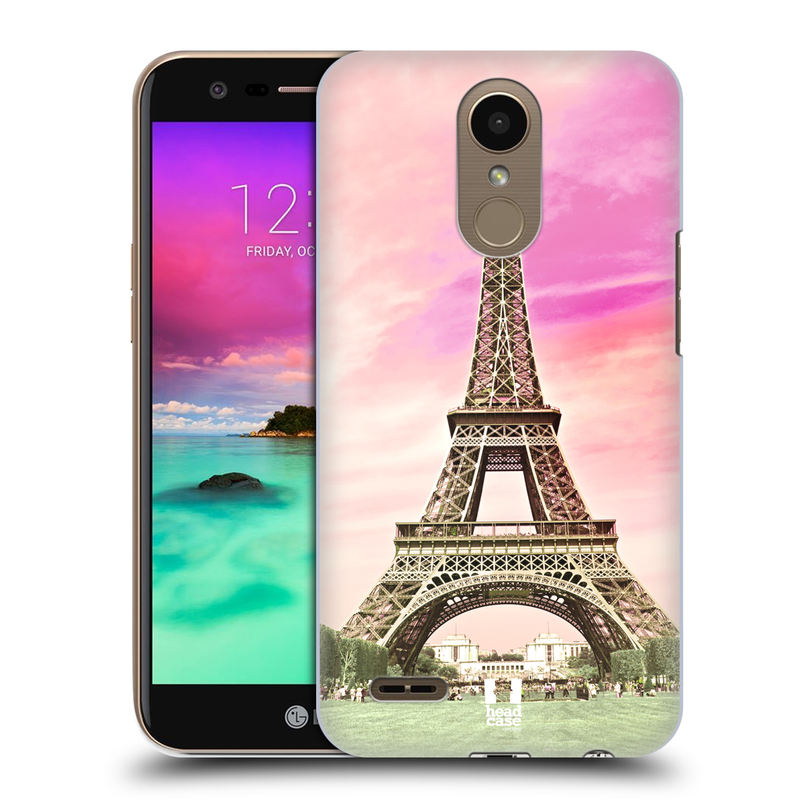 Pouzdro na mobil LG K10 2017 / K10 2017 DUAL SIM - HEAD CASE - historická místa Eiffelova věž Paříž