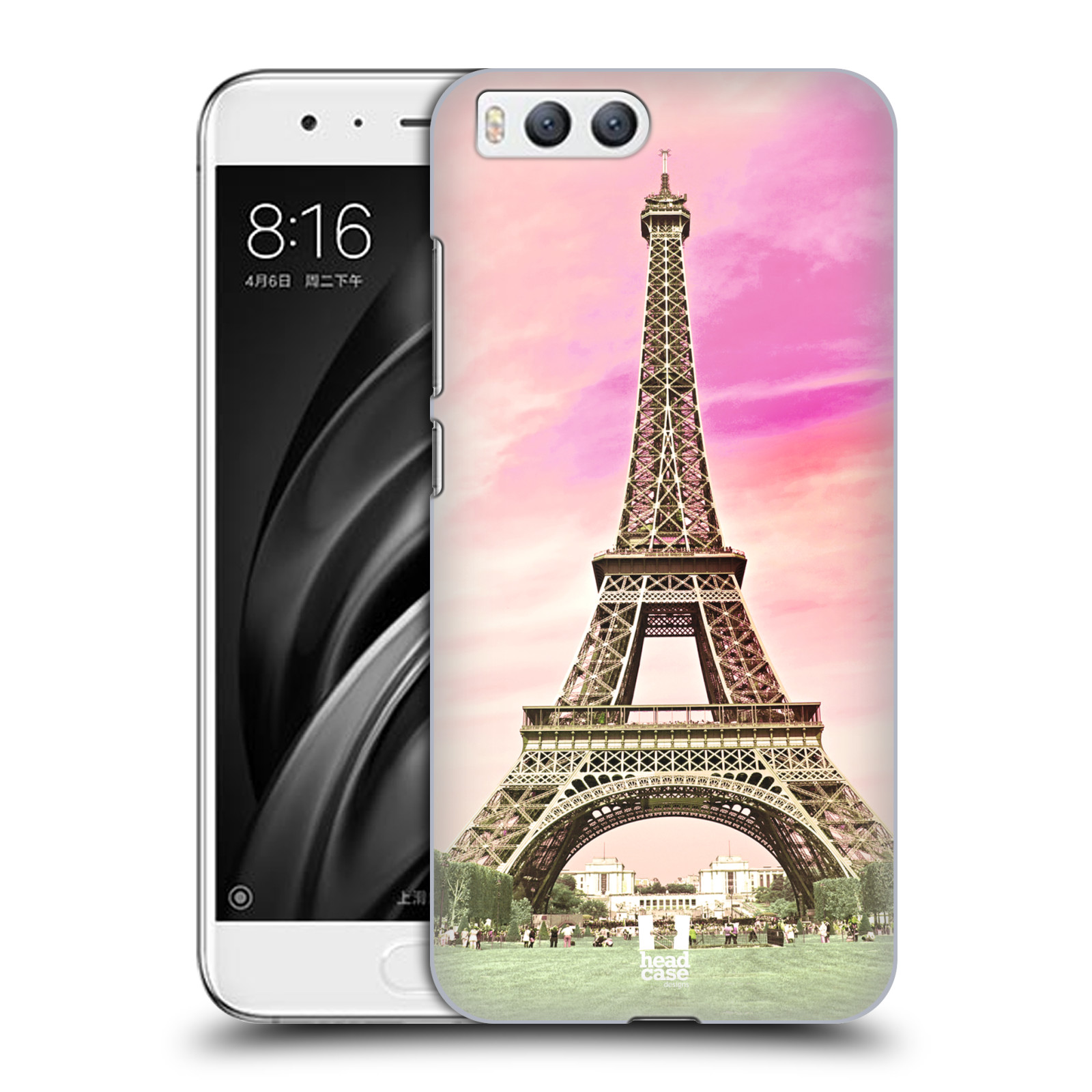 Pouzdro na mobil Xiaomi MI6 - HEAD CASE - historická místa Eiffelova věž Paříž
