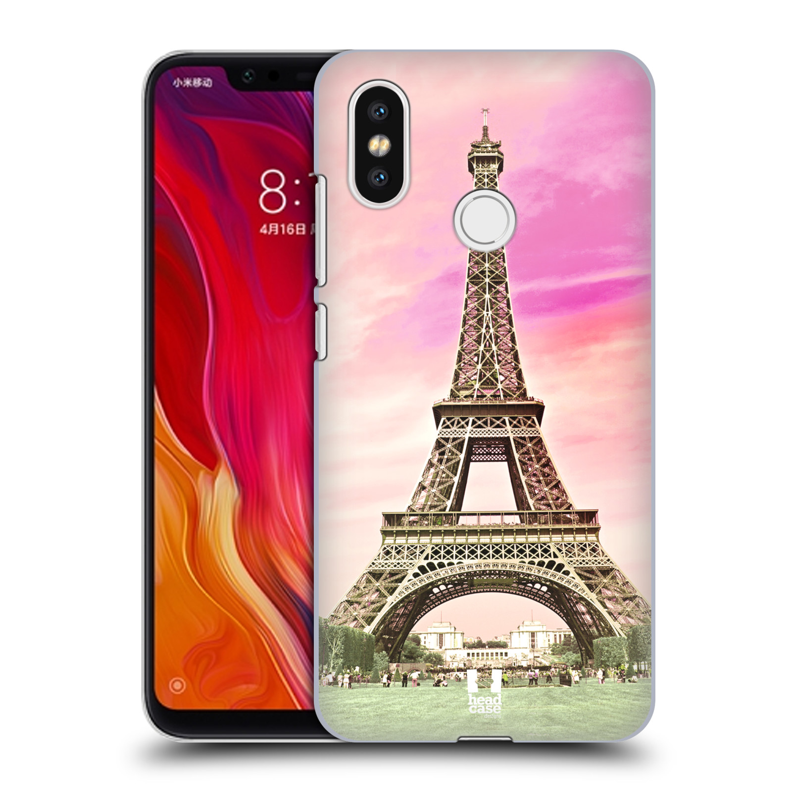 Pouzdro na mobil Xiaomi  Mi 8 - HEAD CASE - historická místa Eiffelova věž Paříž